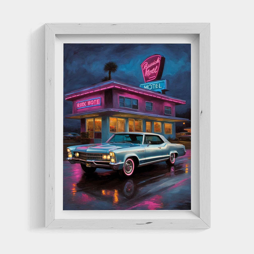 1965 Riviera Gran Sport - Neon Motel Edition | Poster Canvas - AquilVision
