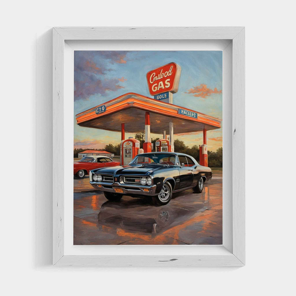 1964 GTO Muscle Pioneer - Gas Station Edition | Poster Canvas - AquilVision