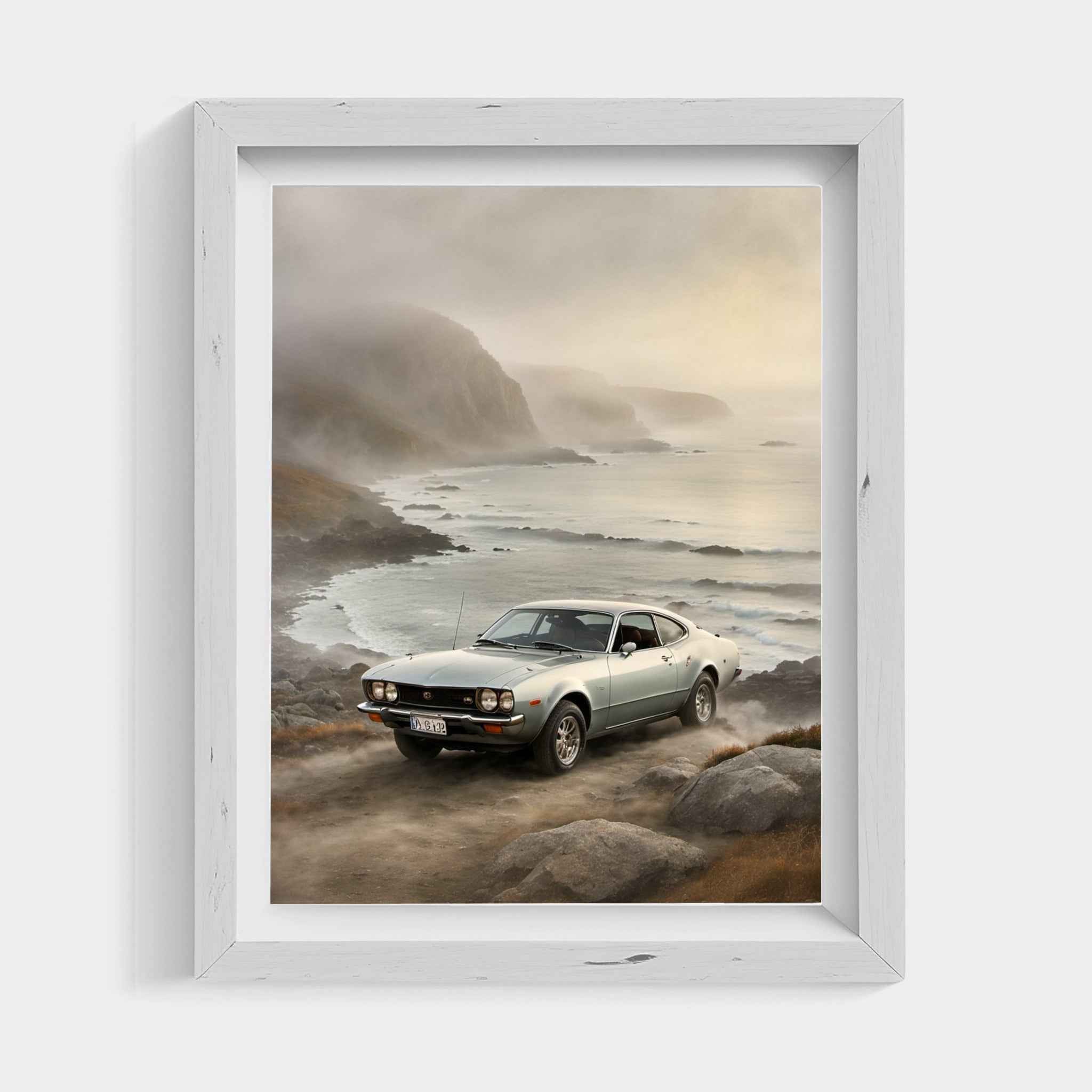 1974 Japanese GT Pioneer - Coastal Edition | Poster Canvas - AquilVision