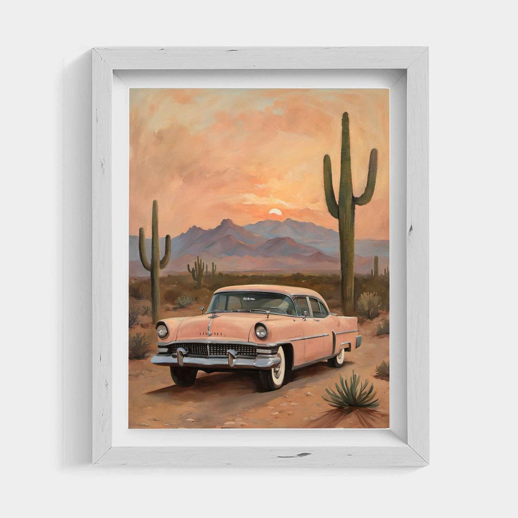 1956 American Formal Luxury Sedan - Desert Edition | Poster Canvas - AquilVision