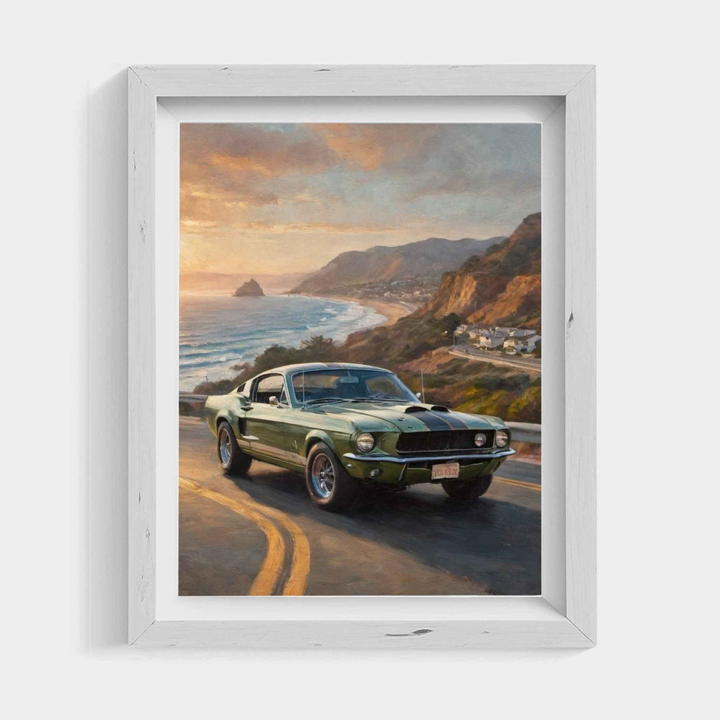 1968 Shelby Muscle Icon - Malibu Edition | Poster Canvas - AquilVision