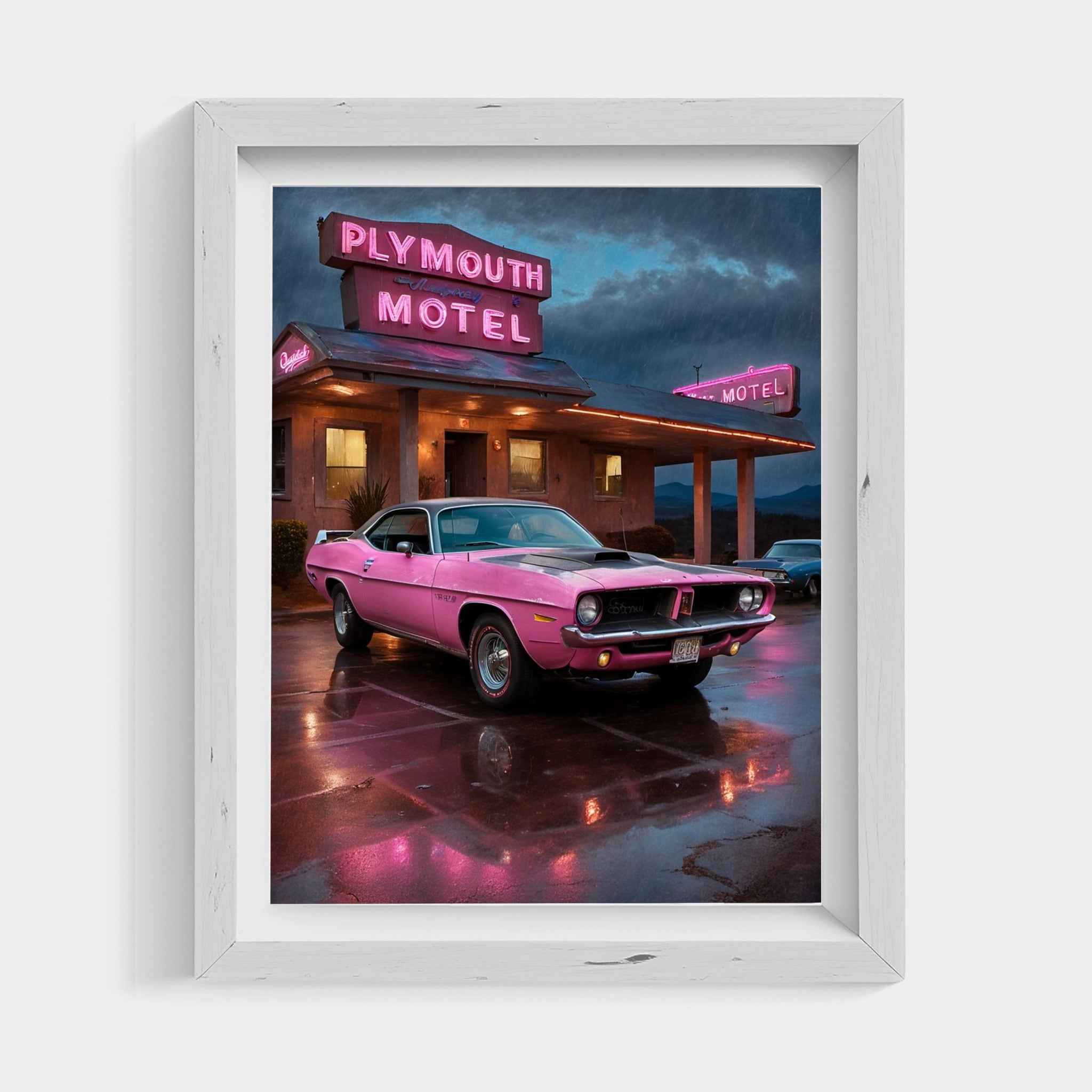 1970 Cuda High-Impact Era - Vintage Hotel Edition | Poster Canvas - AquilVision