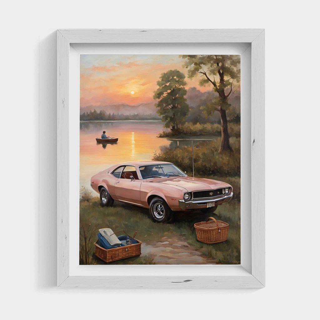 1968 AMC Javelin Spirit - Lakeside Edition | Poster Canvas - AquilVision
