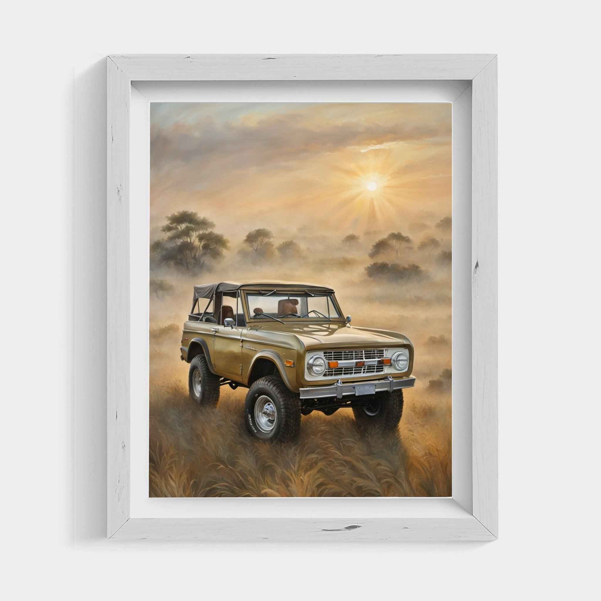 1973 FirstGen Bronco Spirit - Safari Edition | Poster Canvas - AquilVision