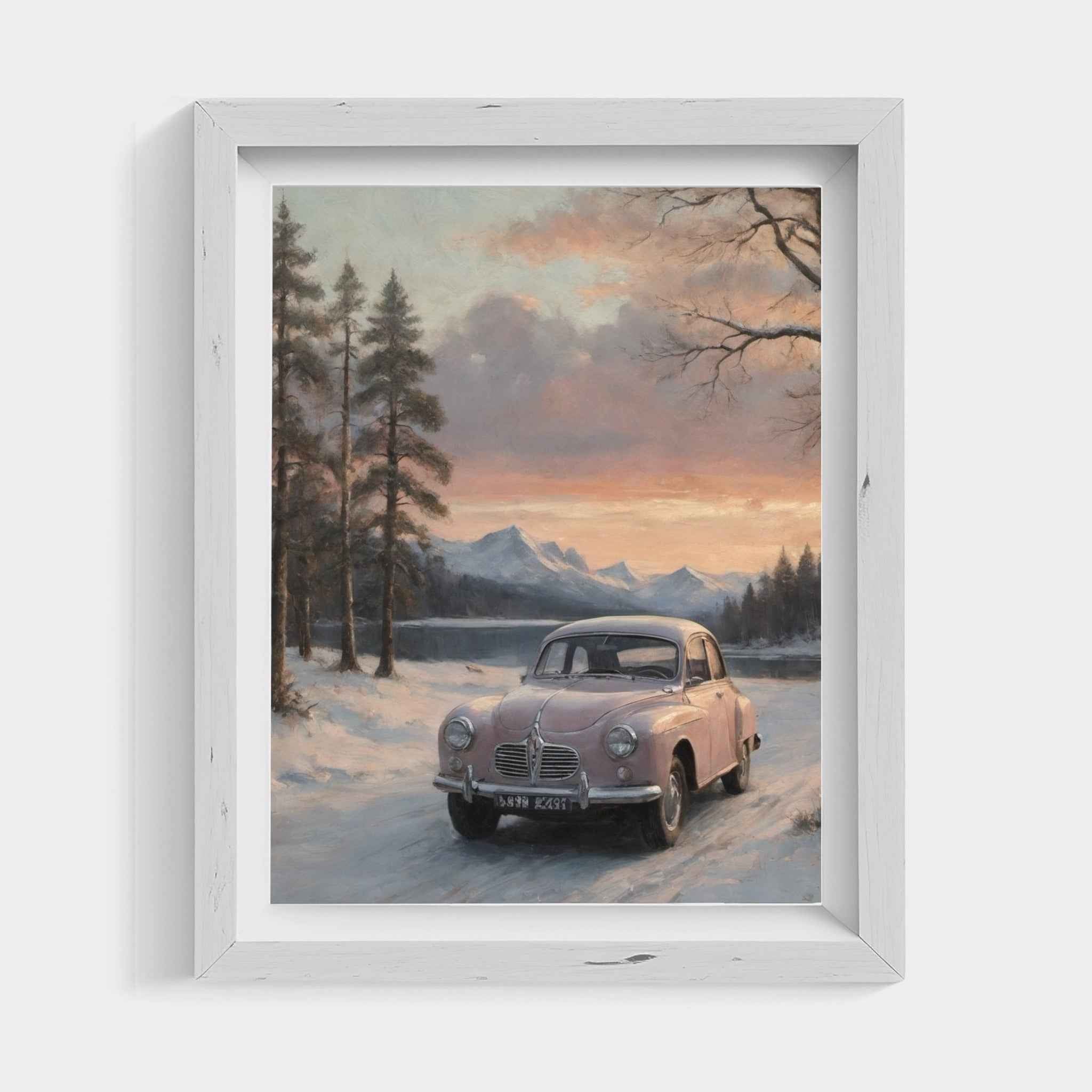 1960 Swedish Rally Legend - Lake Edition | Poster Canvas - AquilVision