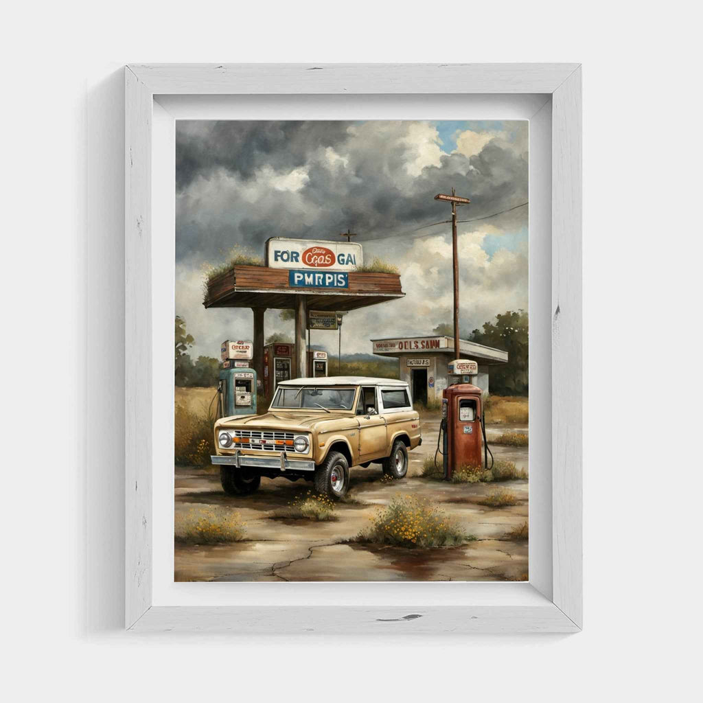 1973 FirstGen Bronco Spirit - Gas Station Edition | Poster Canvas - AquilVision