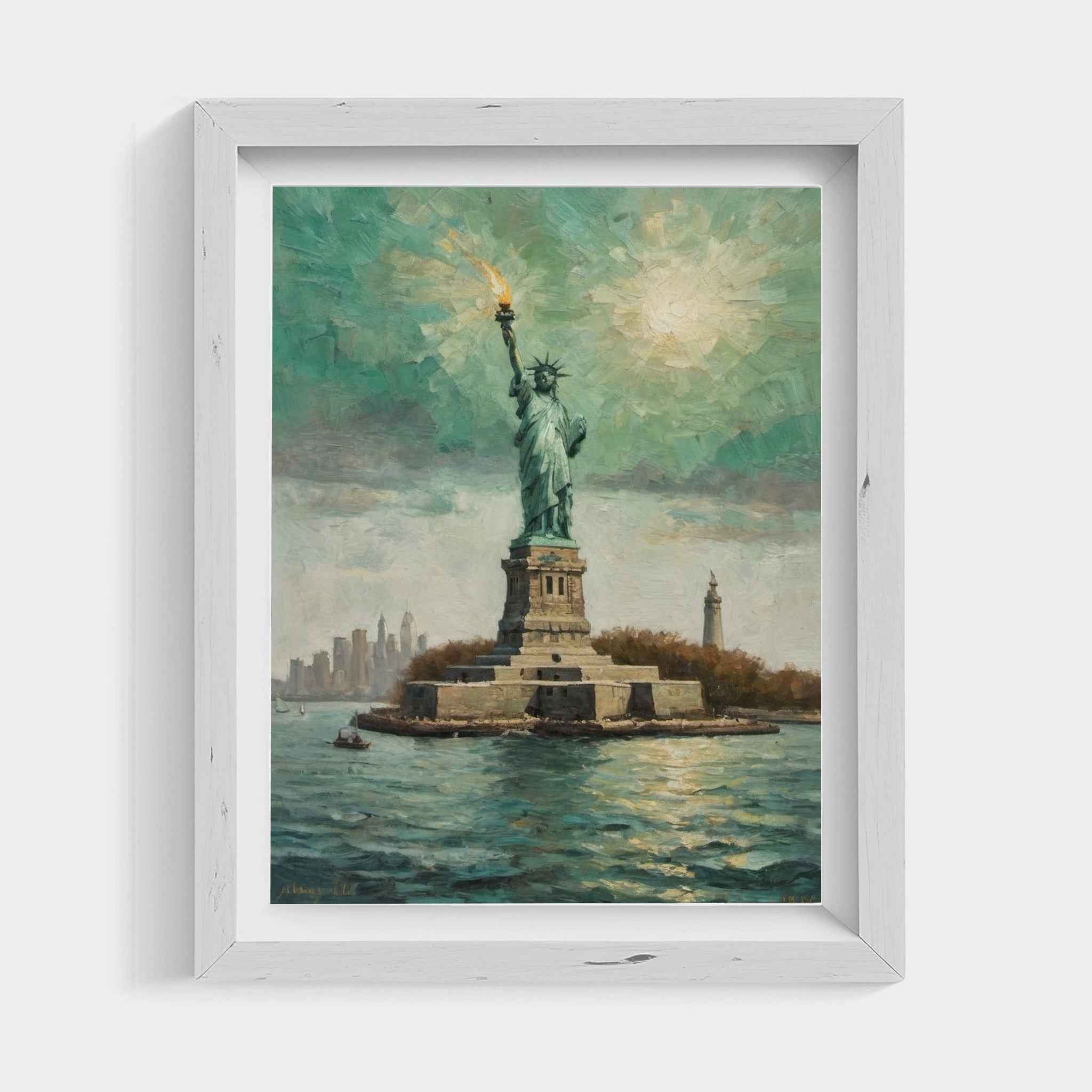 Statue of Liberty Poster Canvas Artwork - New York Collection
