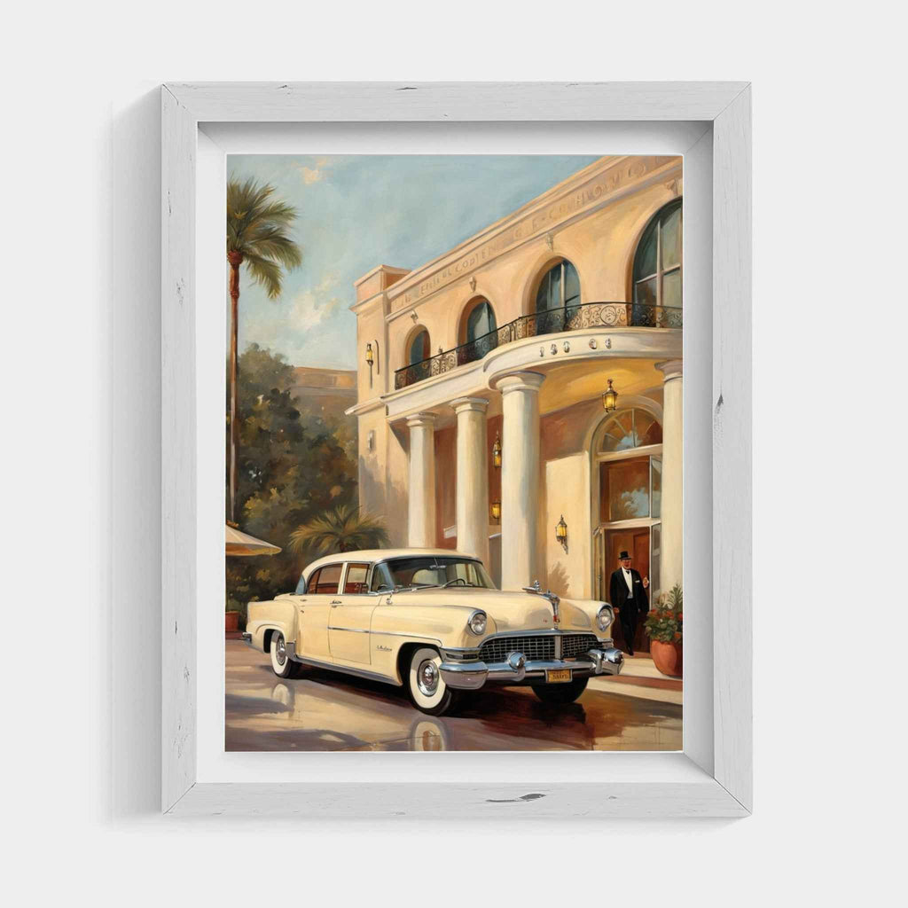 1956 American Formal Luxury Sedan - Hotel Edition | Poster Canvas - AquilVision