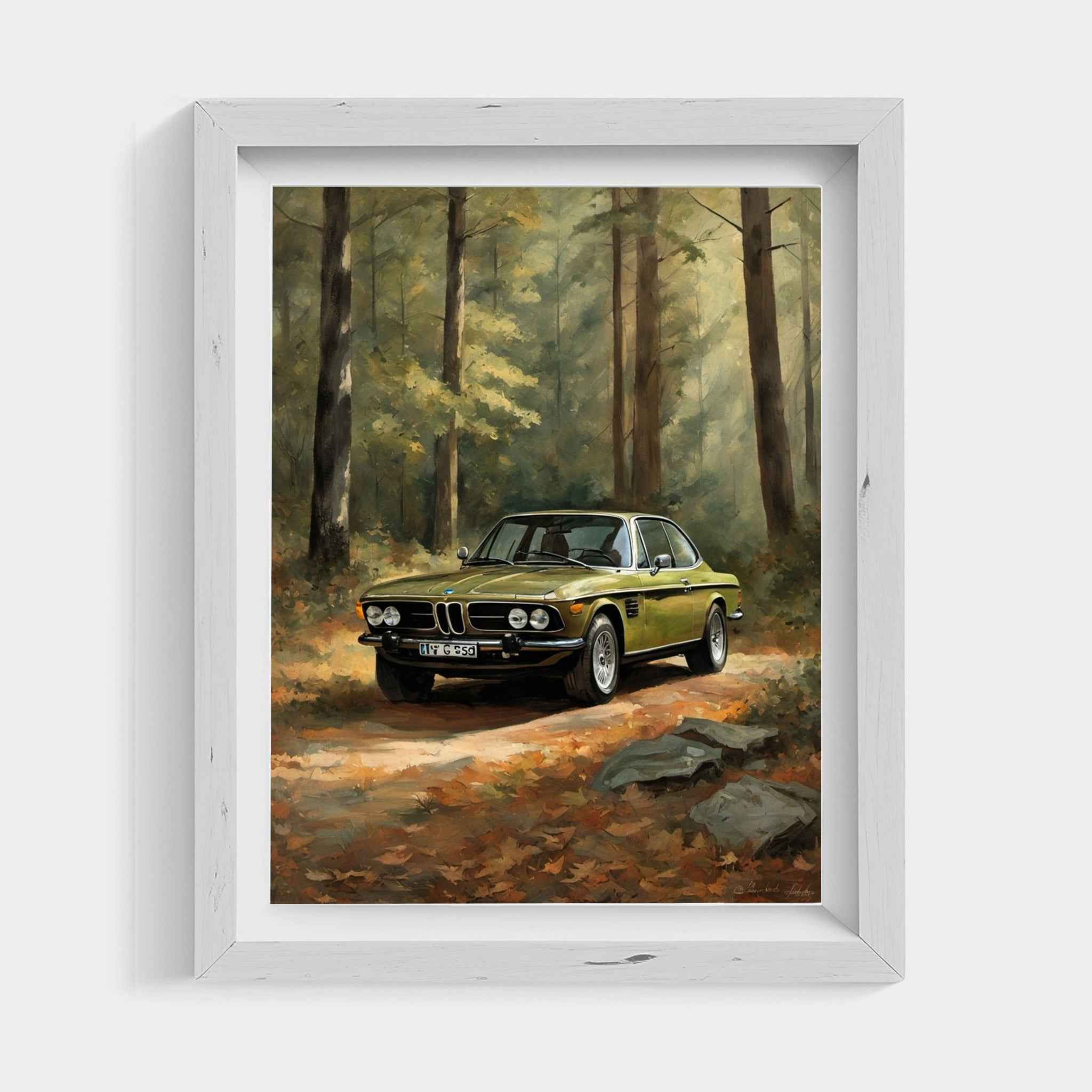 1973 Batmobile CSL Racer - Forest Edition | Poster Canvas - AquilVision