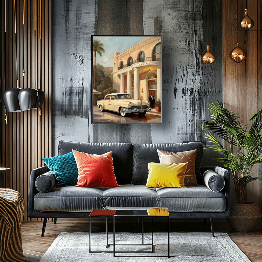 1956 American Formal Luxury Sedan - Hotel Edition | Poster Canvas - AquilVision