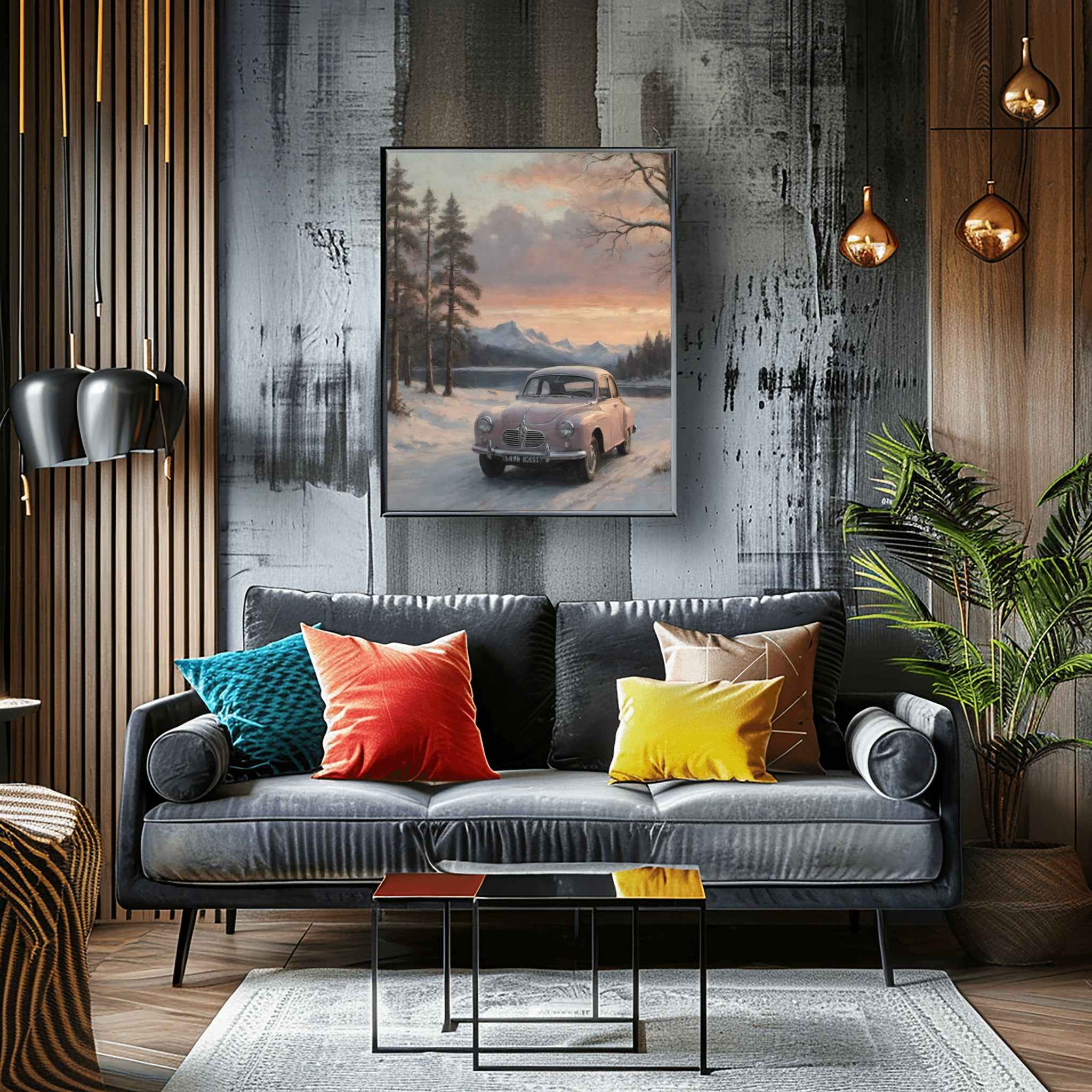 1960 Swedish Rally Legend - Lake Edition | Poster Canvas - AquilVision