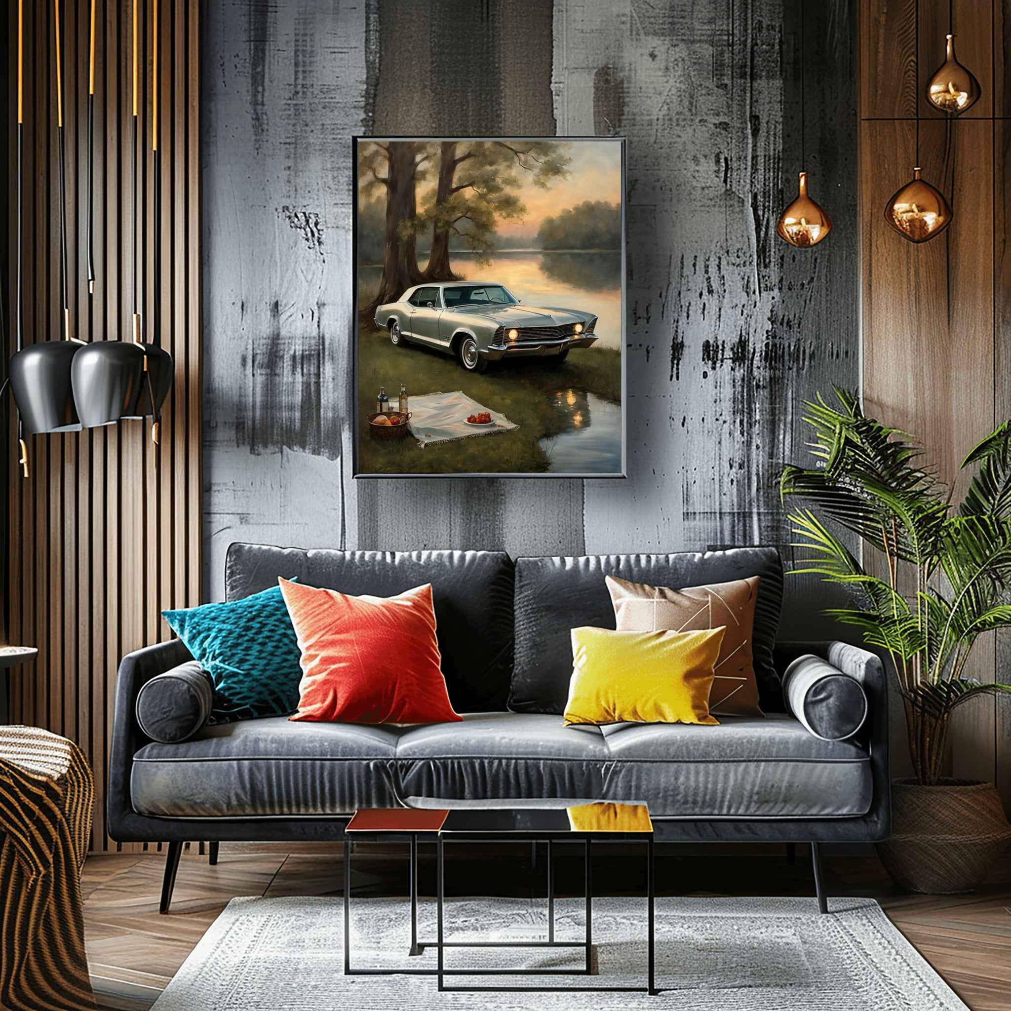 1965 Riviera Gran Sport - Lake Edition | Poster Canvas - AquilVision