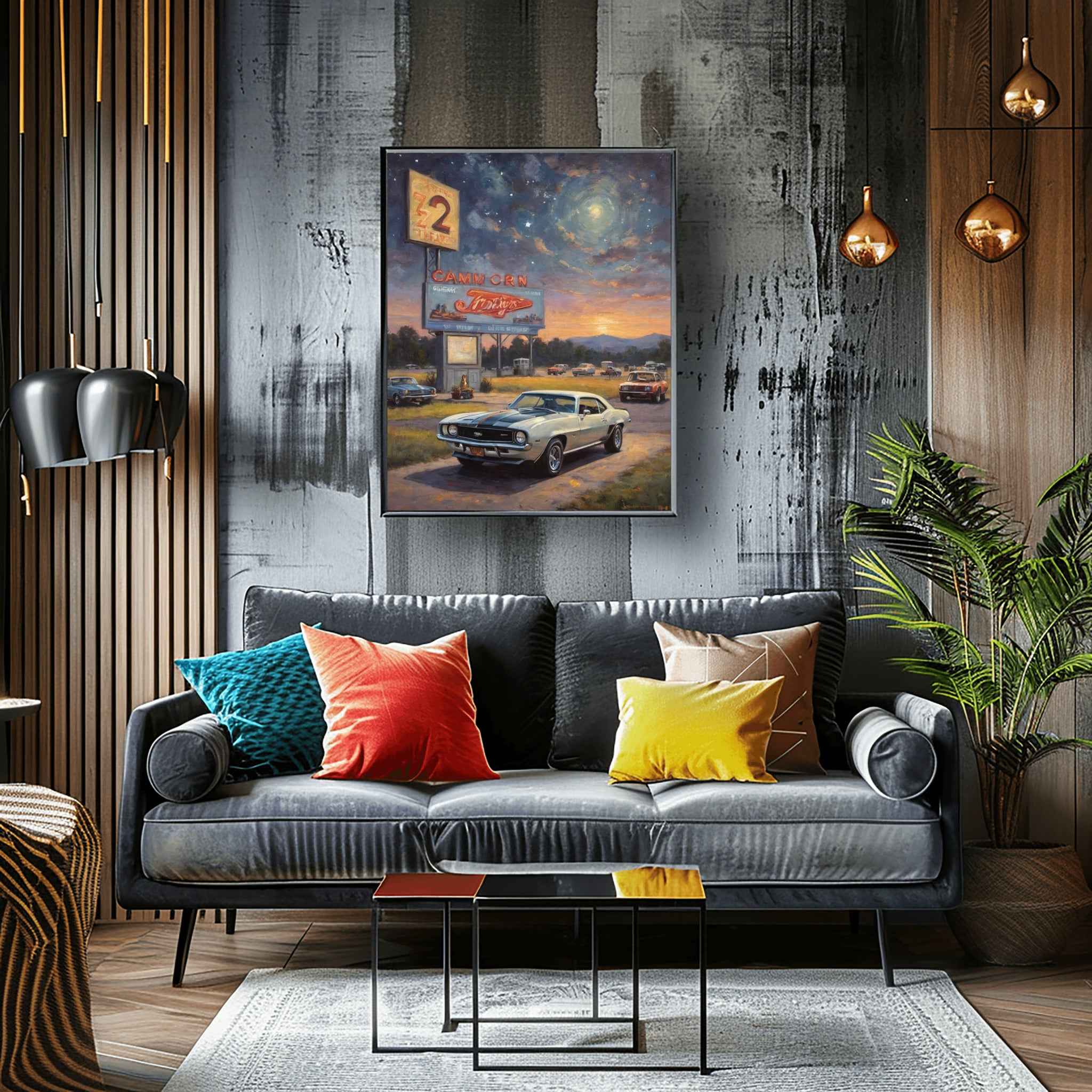 1969 Z28 Power Edition - Night Edition | Poster Canvas