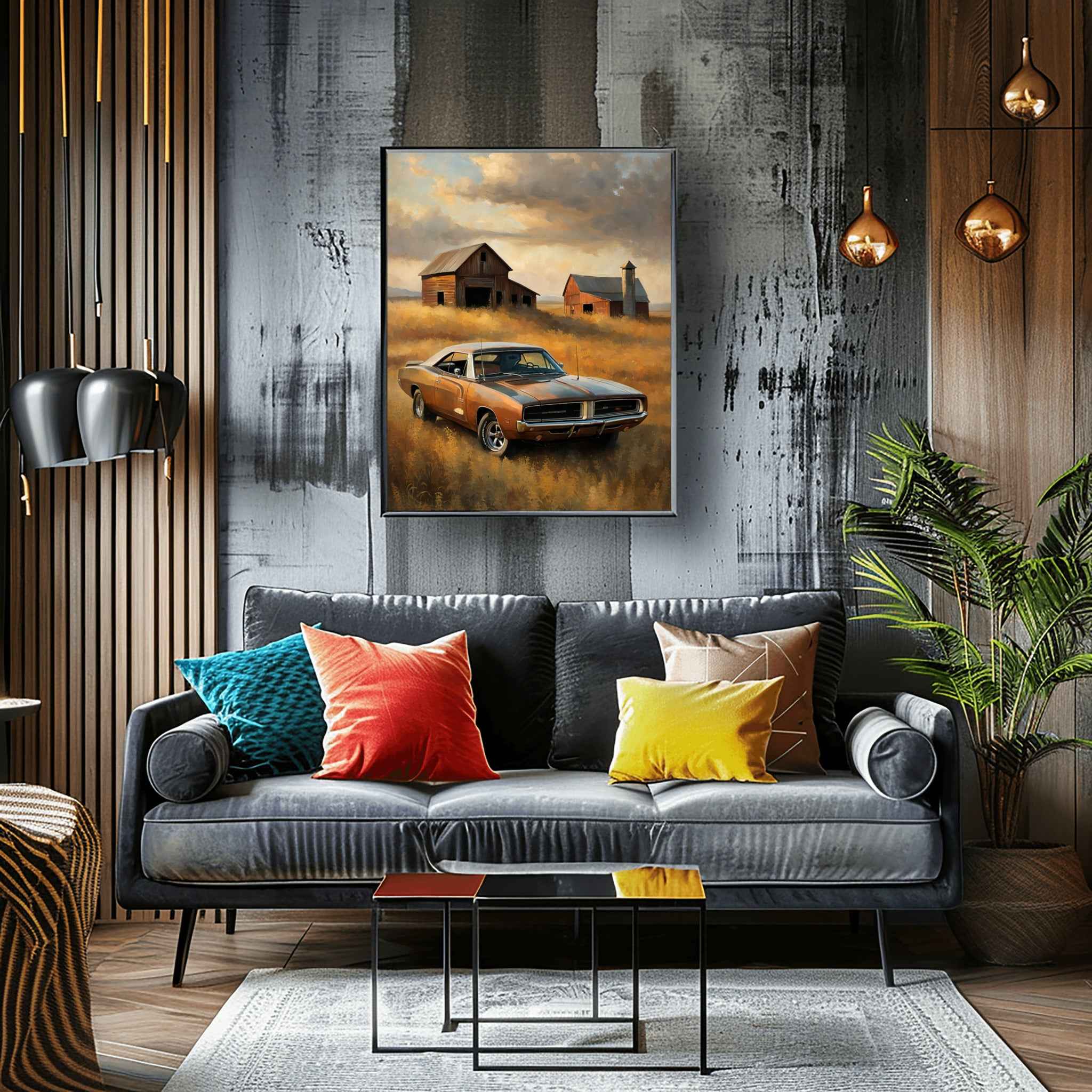 1969 RT Charger Power - Barn Edition | Poster Canvas - AquilVision