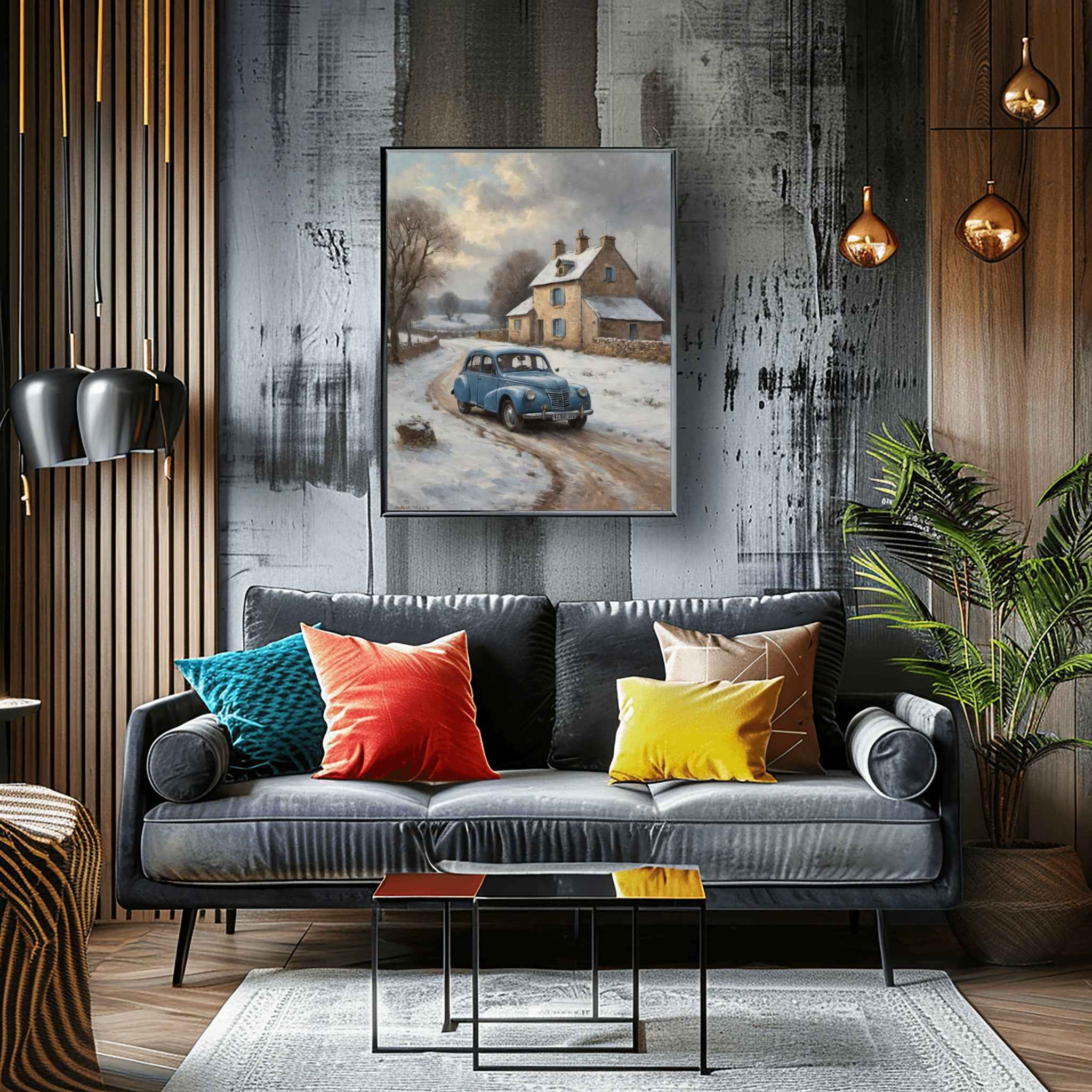 1952 French Economy Pioneer - Winter Edition | Poster Canvas - AquilVision