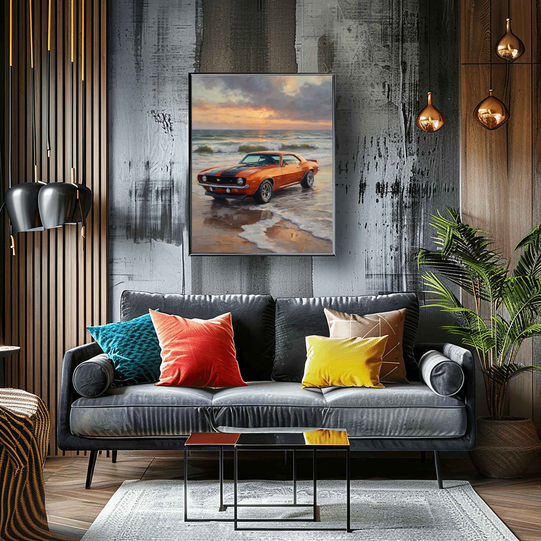 1969 Z28 Power Edition - Coastal Edition | Poster Canvas - AquilVision