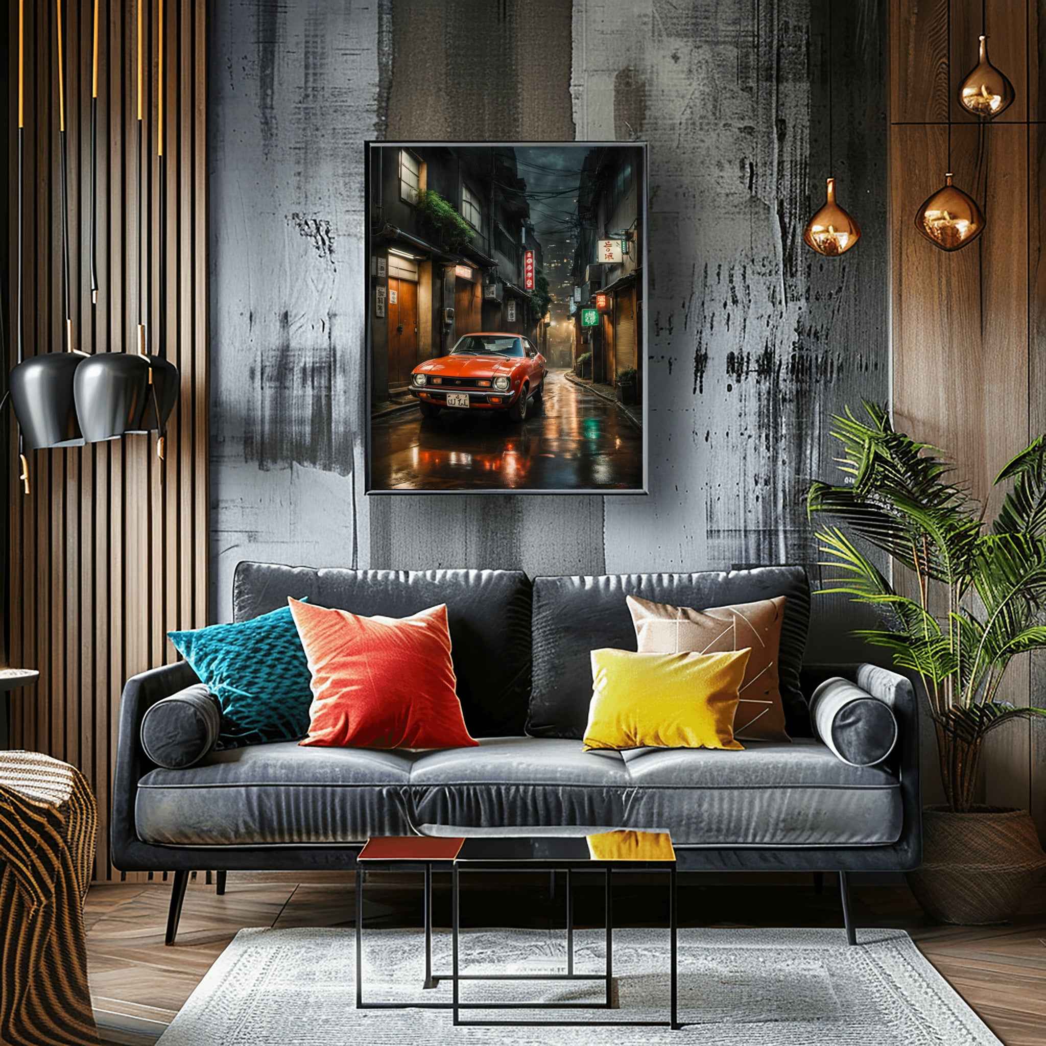 1974 Japanese GT Pioneer - Tokio Edition | Poster Canvas - AquilVision