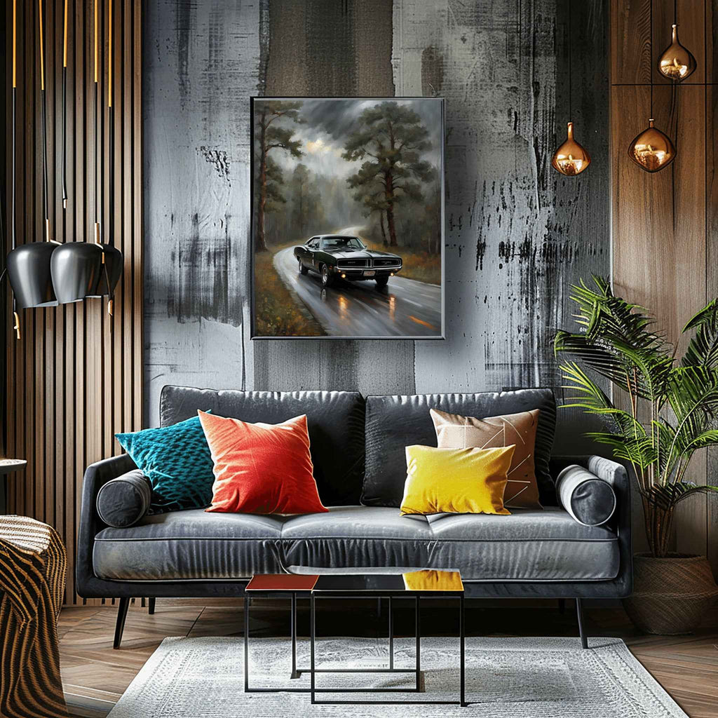 1969 RT Charger Power - Forest Edition | Poster Canvas - AquilVision