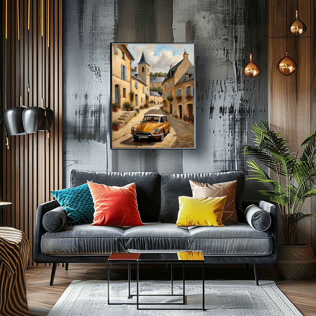 1970 French Hydropneumatic Art - Village Edition | Poster & Canvas - AquilVision