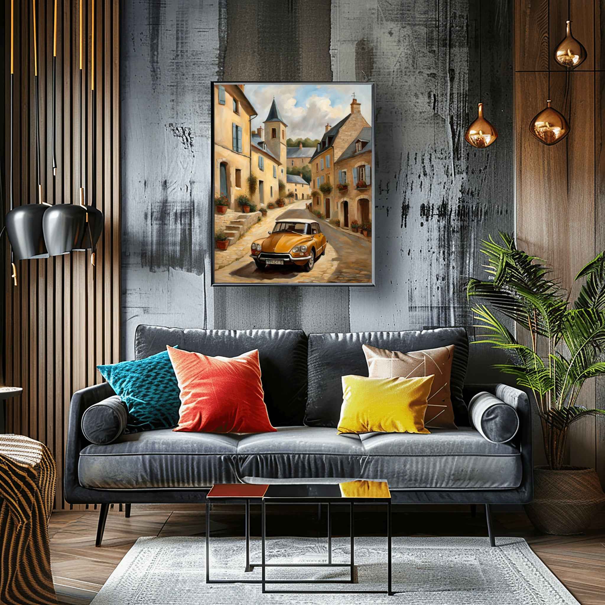 1970 French Hydropneumatic Art - Village Edition | Poster & Canvas - AquilVision