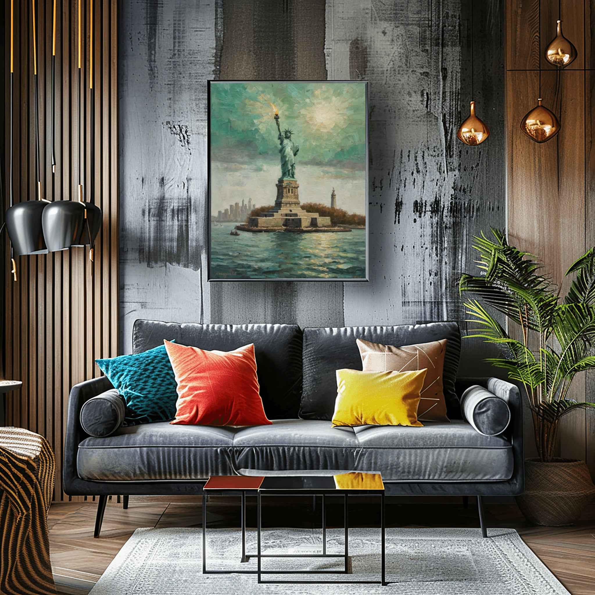 Statue of Liberty Poster Canvas Artwork - New York Collection