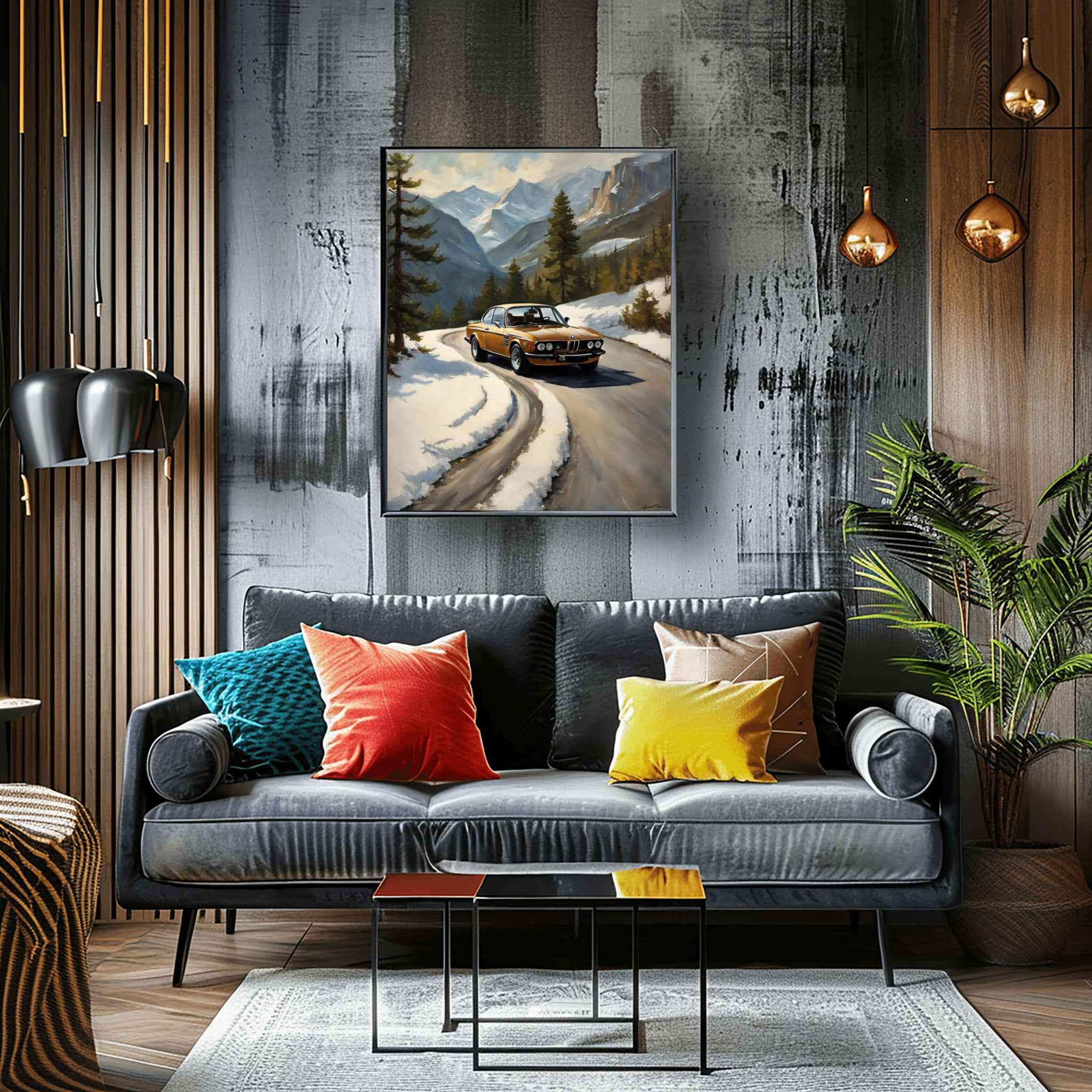 1973 Batmobile CSL Racer - Winter Edition | Poster Canvas - AquilVision