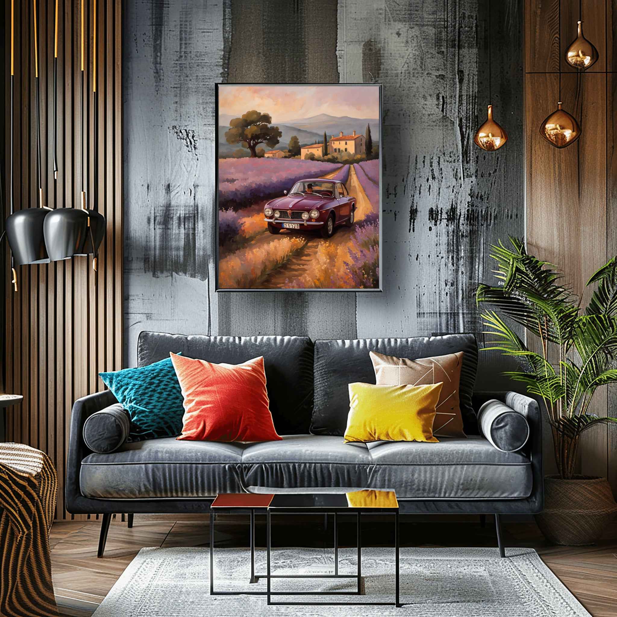 1972 Lancia Rally Warrior - Lavender Edition | Poster Canvas - AquilVision