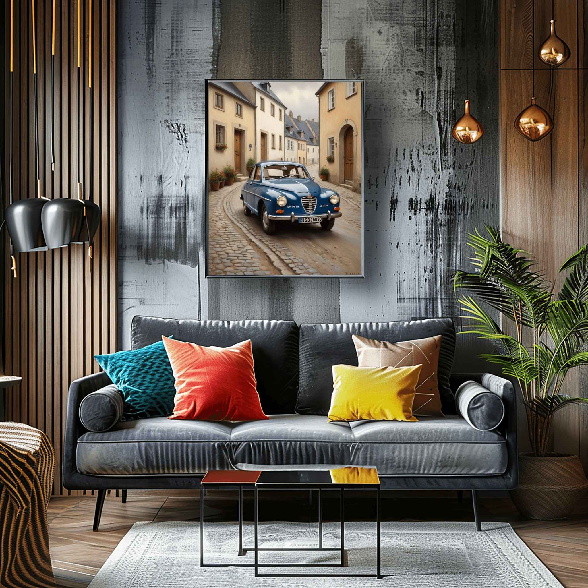 1960 Swedish Rally Legend - Town Edition | Poster Canvas