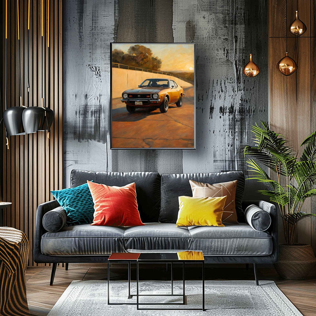 1974 Japanese GT Pioneer - Racetrack Edition | Poster Canvas - AquilVision