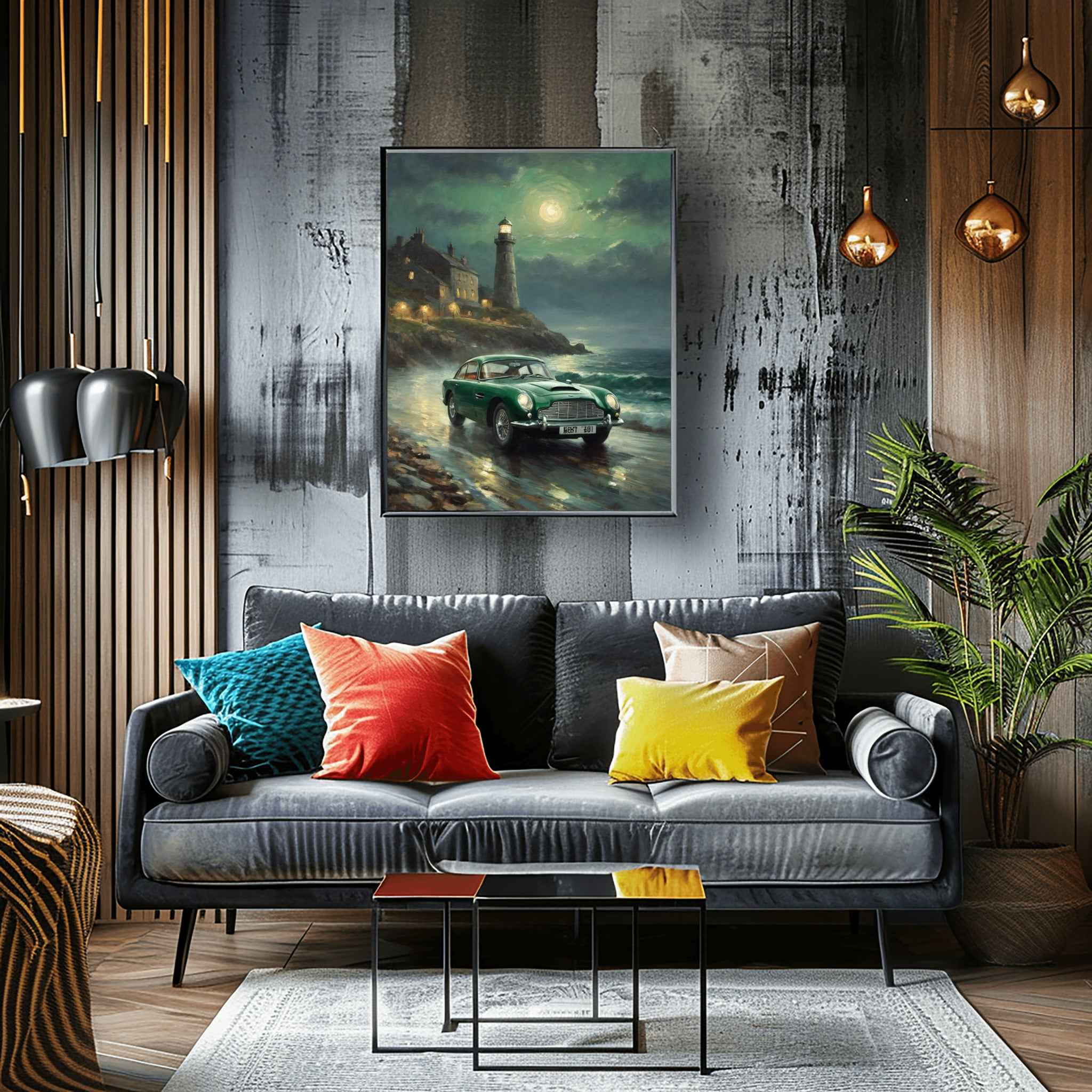 1964 British GT Elegance - Lighthouse Edition | Poster Canvas - AquilVision