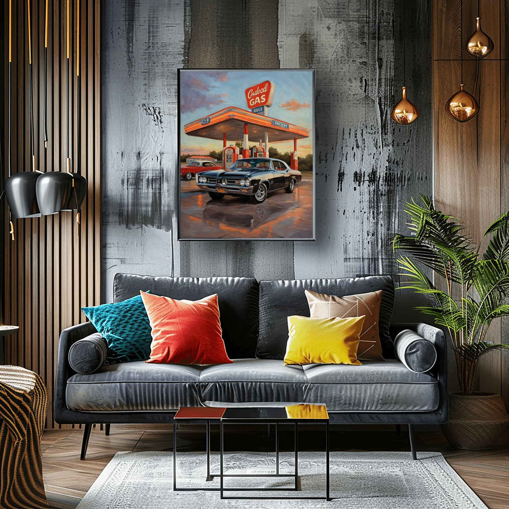 1964 GTO Muscle Pioneer - Gas Station Edition | Poster Canvas - AquilVision