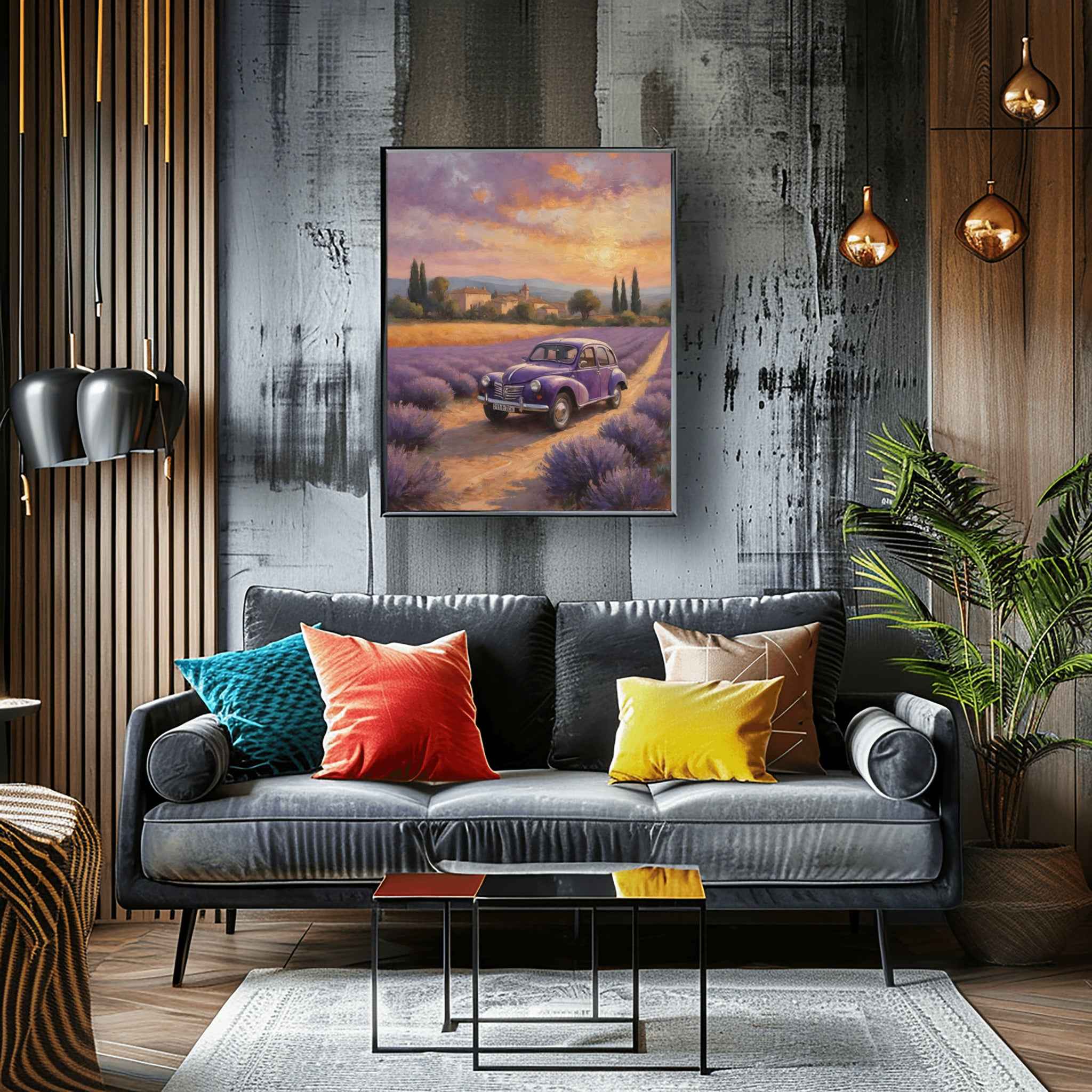 1952 French Economy Pioneer - Lavender Edition | Poster Canvas - AquilVision