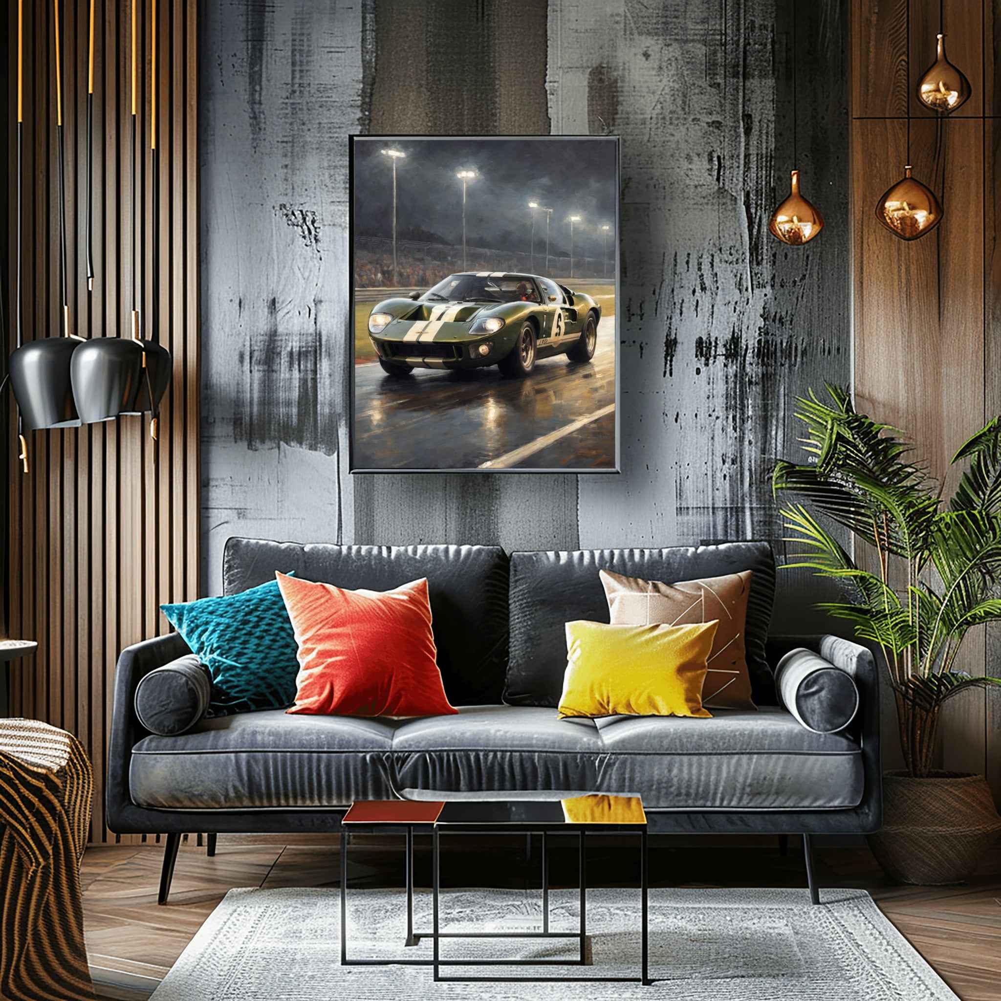 1966 Le Mans Victor - Night Edition | Poster Canvas