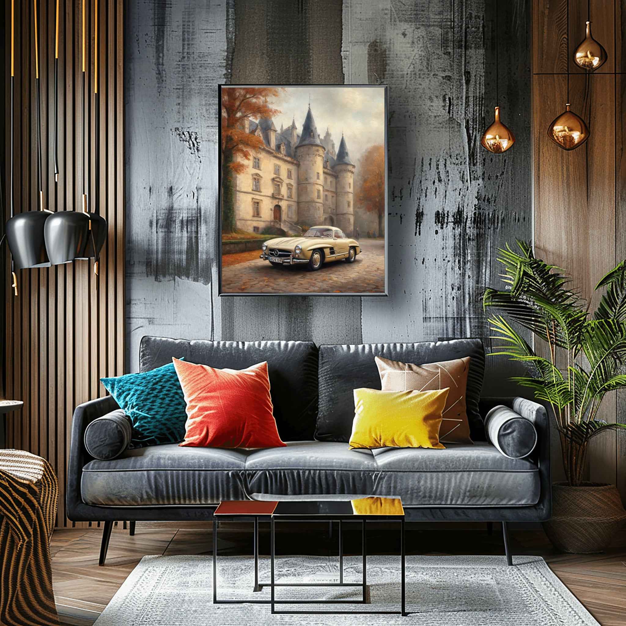 1955 German Gullwing Icon - Castle Edition | Poster Canvas - AquilVision