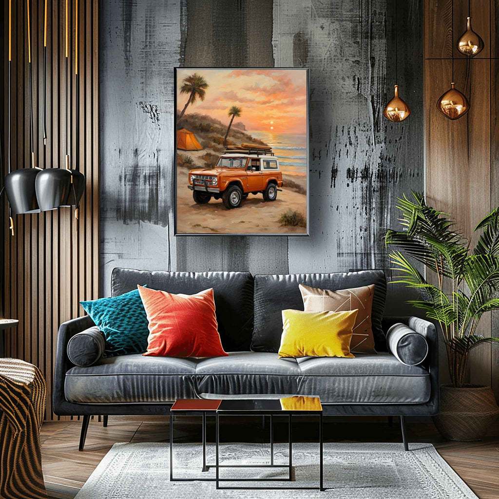 1973 FirstGen Bronco Spirit - Coastal Edition | Poster Canvas