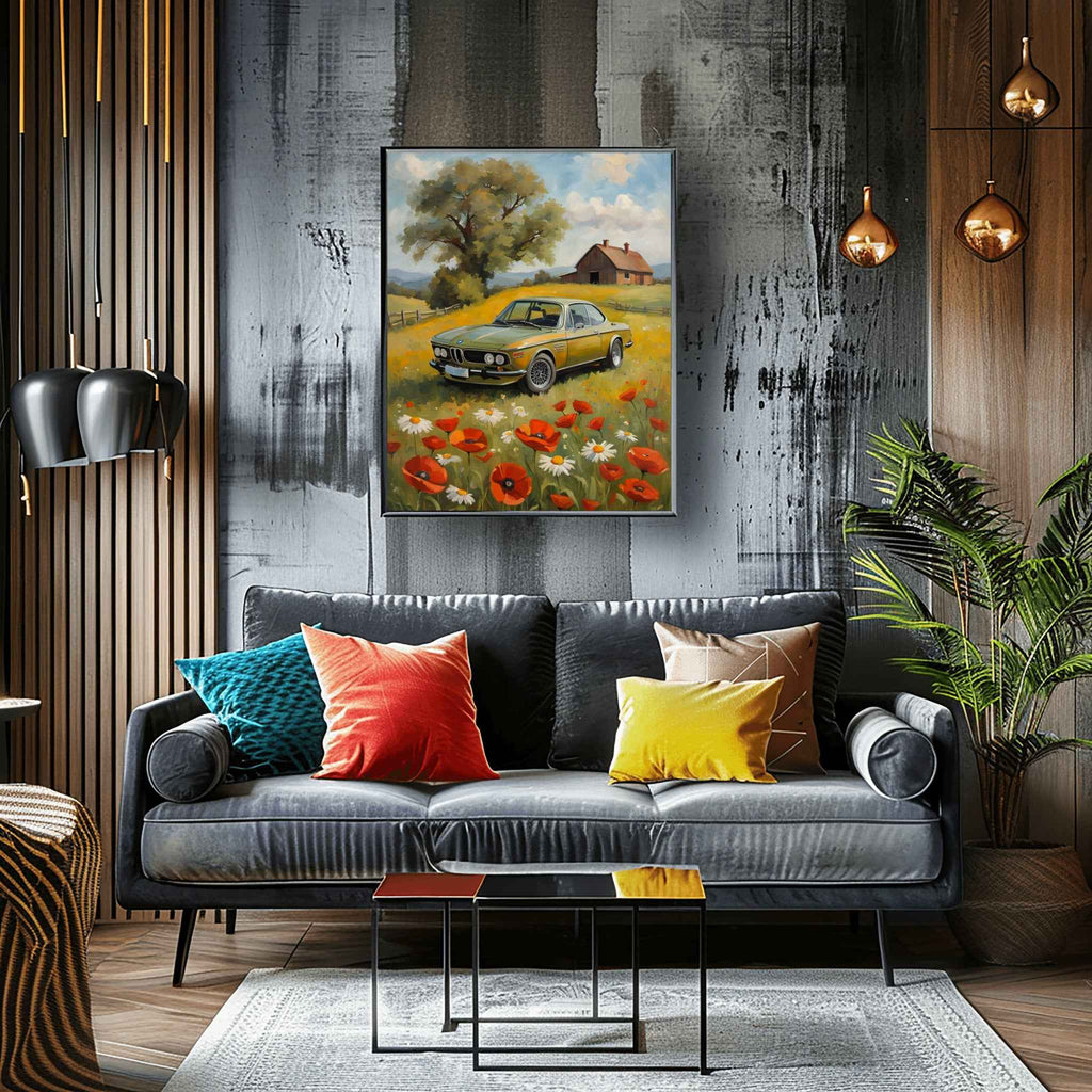 1973 Batmobile CSL Racer - Winter Edition | Poster Canvas - AquilVision