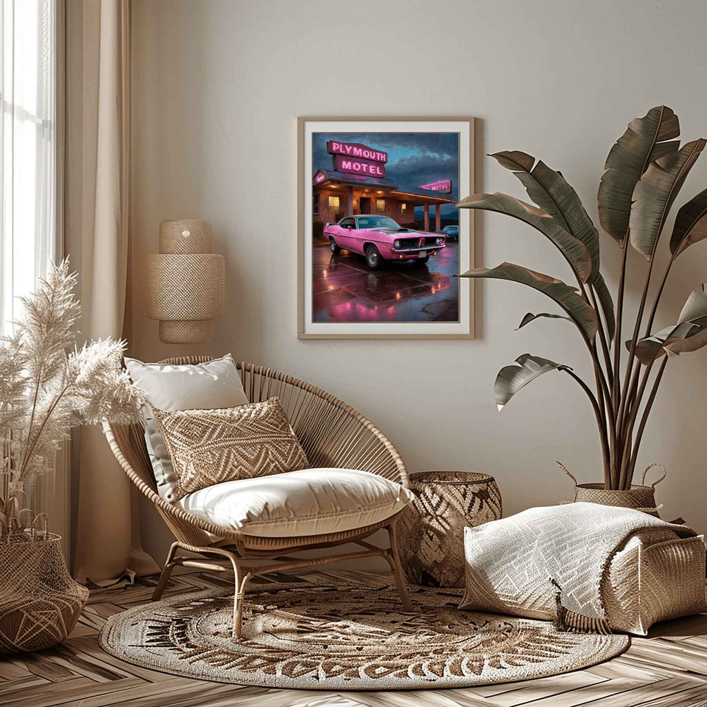 1970 Cuda High-Impact Era - Vintage Hotel Edition | Poster Canvas - AquilVision