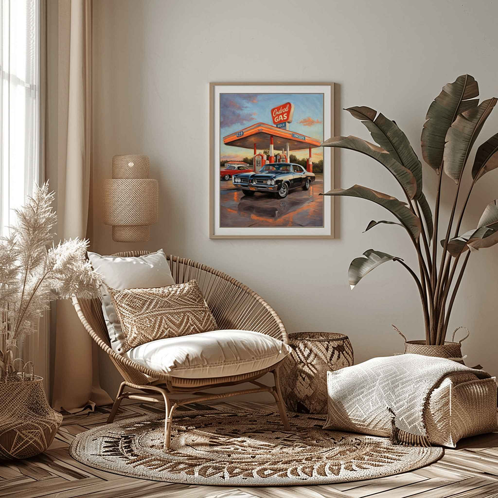 1964 GTO Muscle Pioneer - Gas Station Edition | Poster Canvas - AquilVision