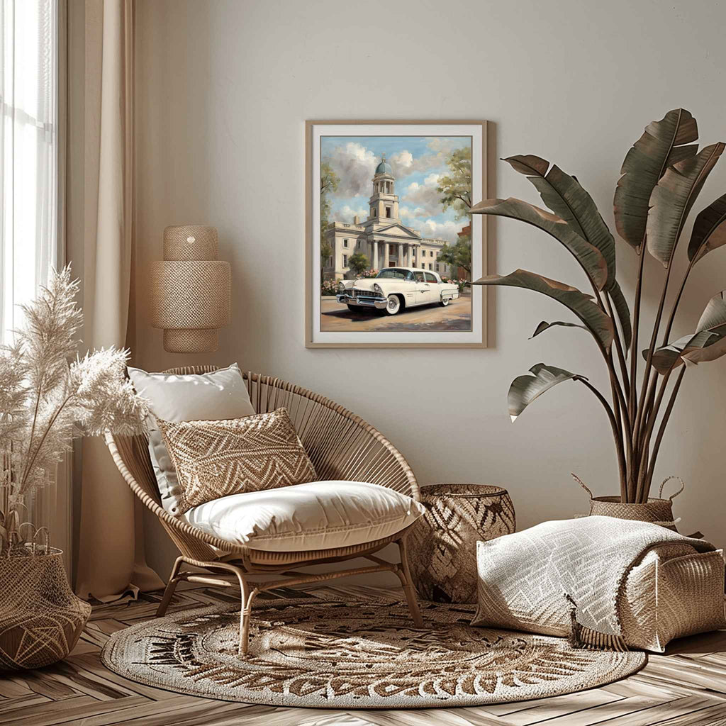 1956 American Formal Luxury Sedan - Town Edition | Poster Canvas - AquilVision