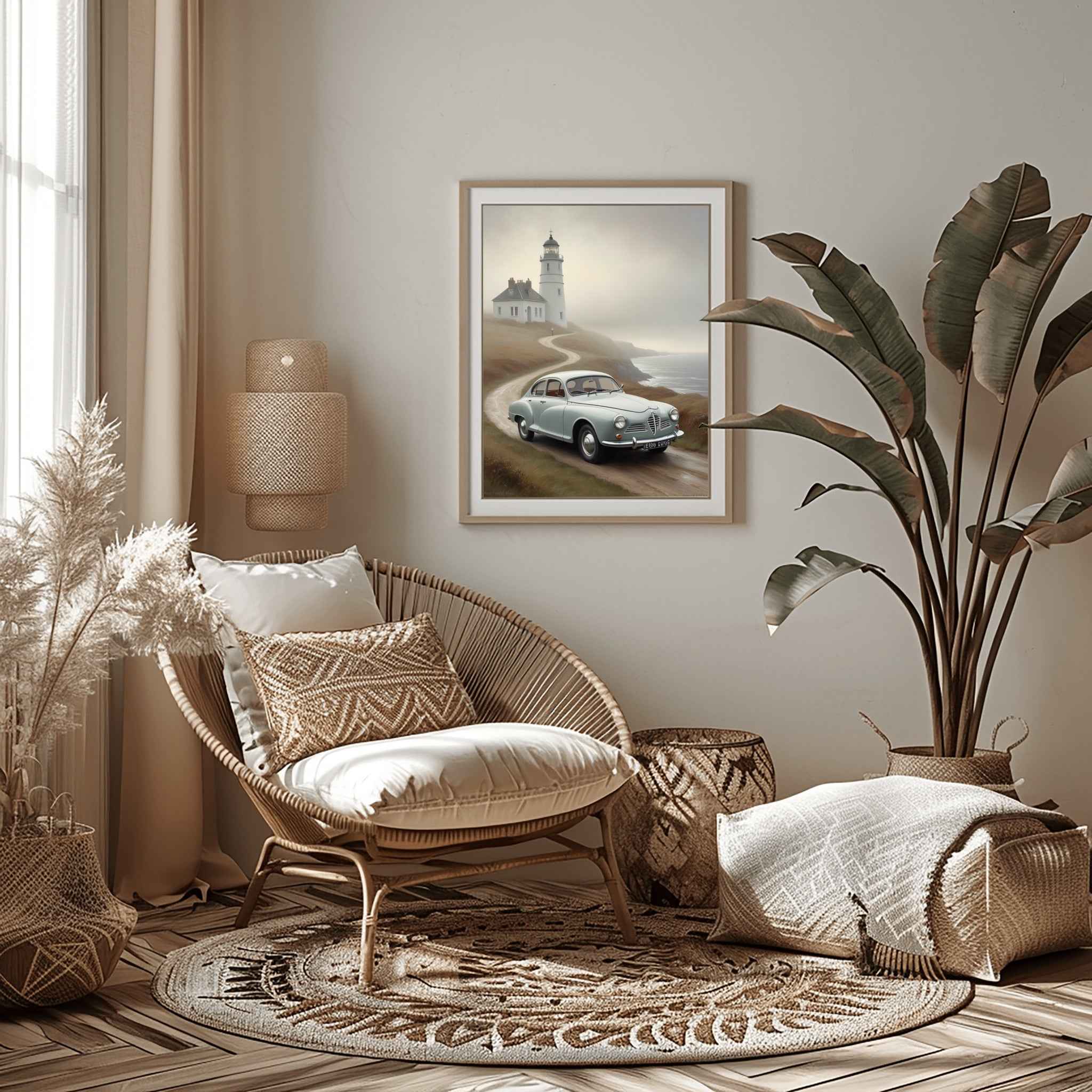 1960 Swedish Rally Legend - Lighthouse Edition | Poster Canvas - AquilVision