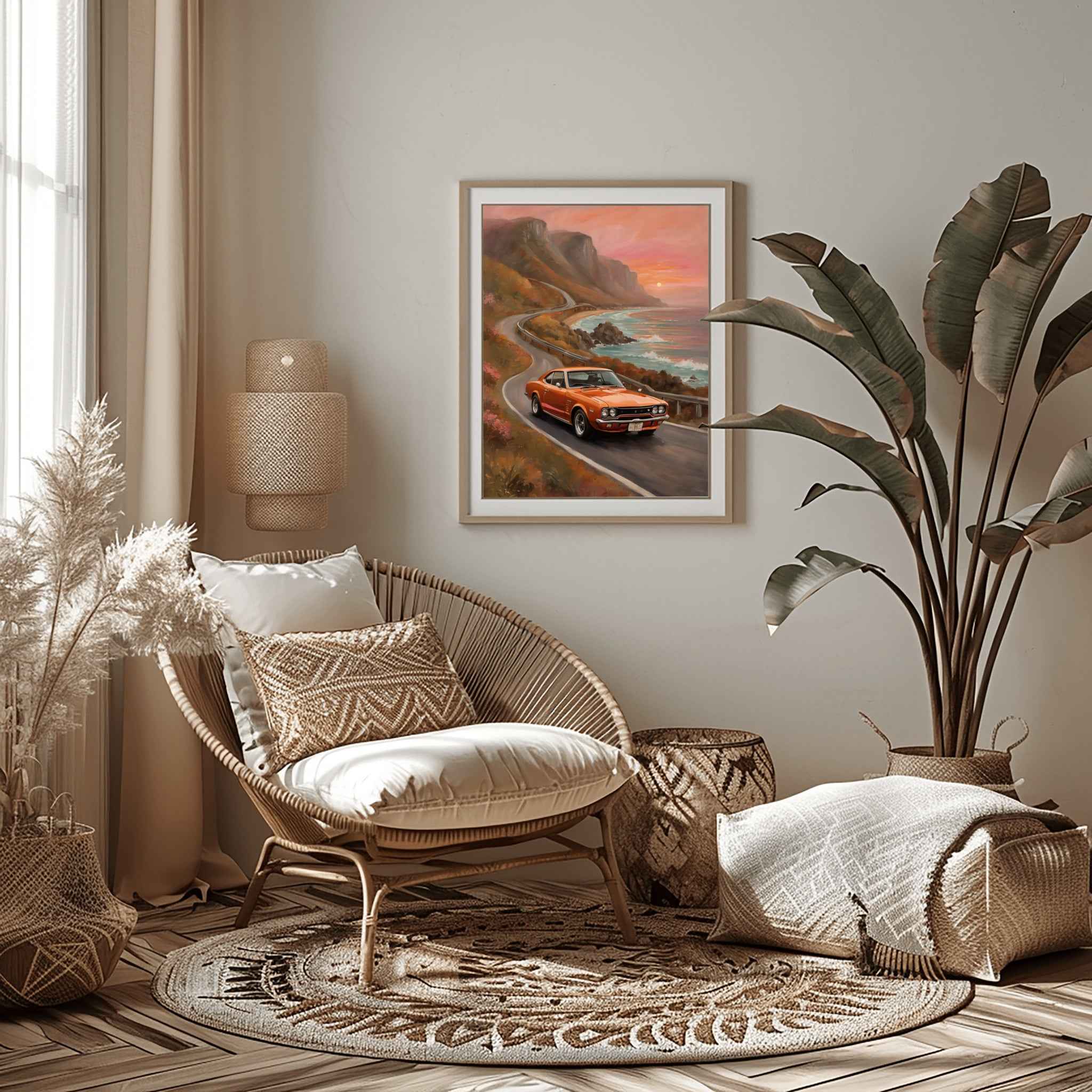 1971 Hakosuka GTR Legend - Beach Edition | Poster Canvas - AquilVision