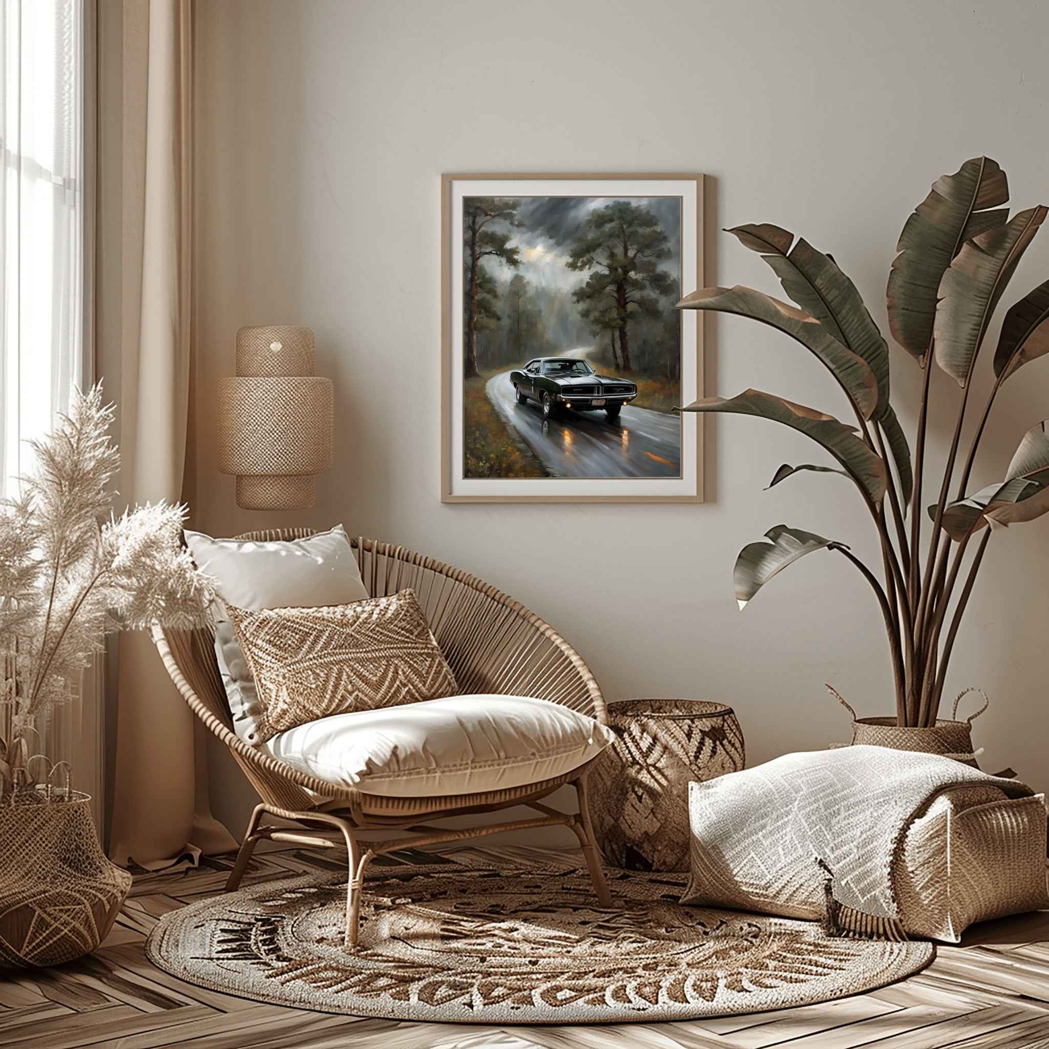 1969 RT Charger Power - Forest Edition | Poster Canvas - AquilVision