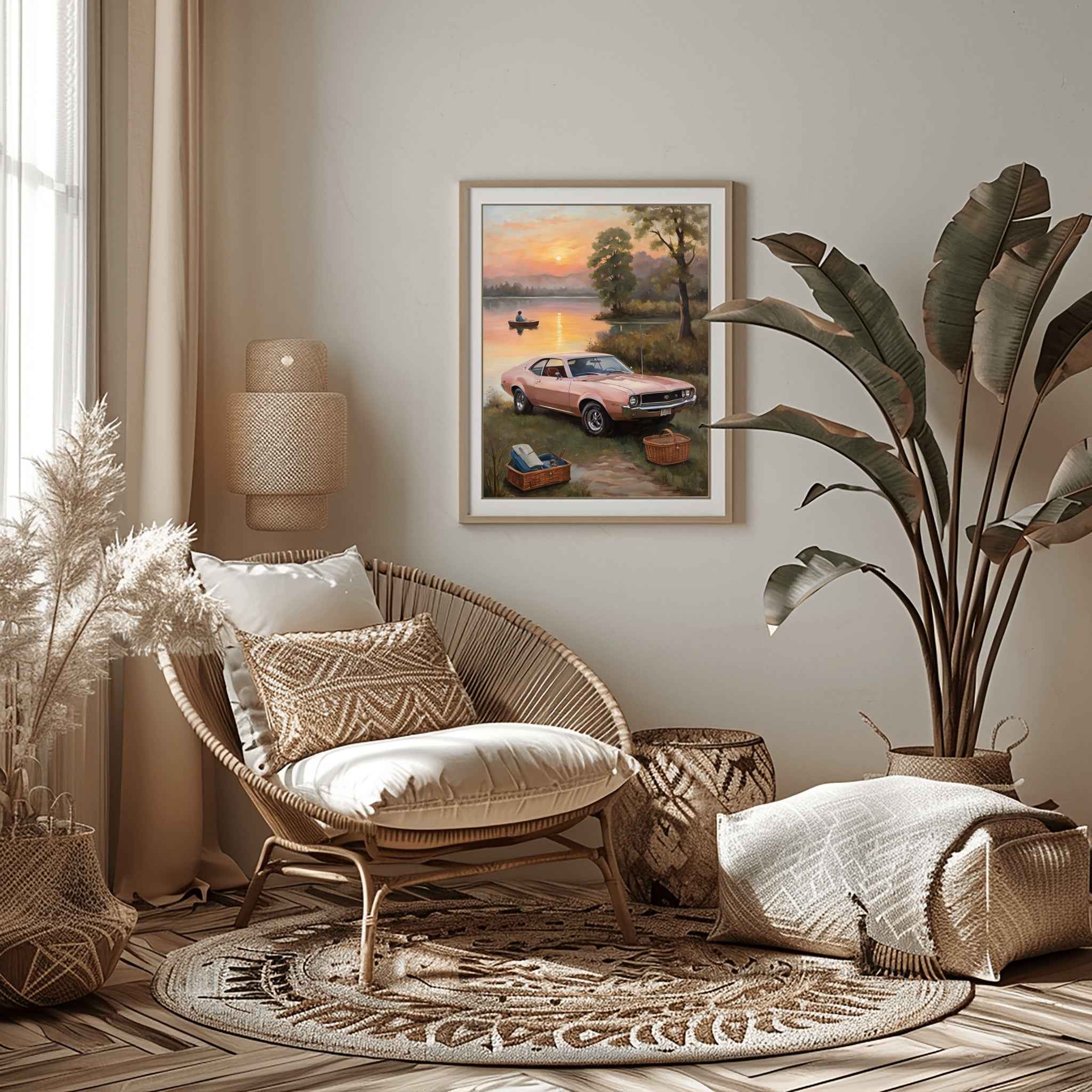 1968 AMC Javelin Spirit - Lakeside Edition | Poster Canvas - AquilVision