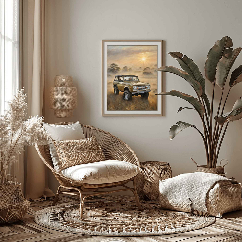 1973 FirstGen Bronco Spirit - Safari Edition | Poster Canvas - AquilVision