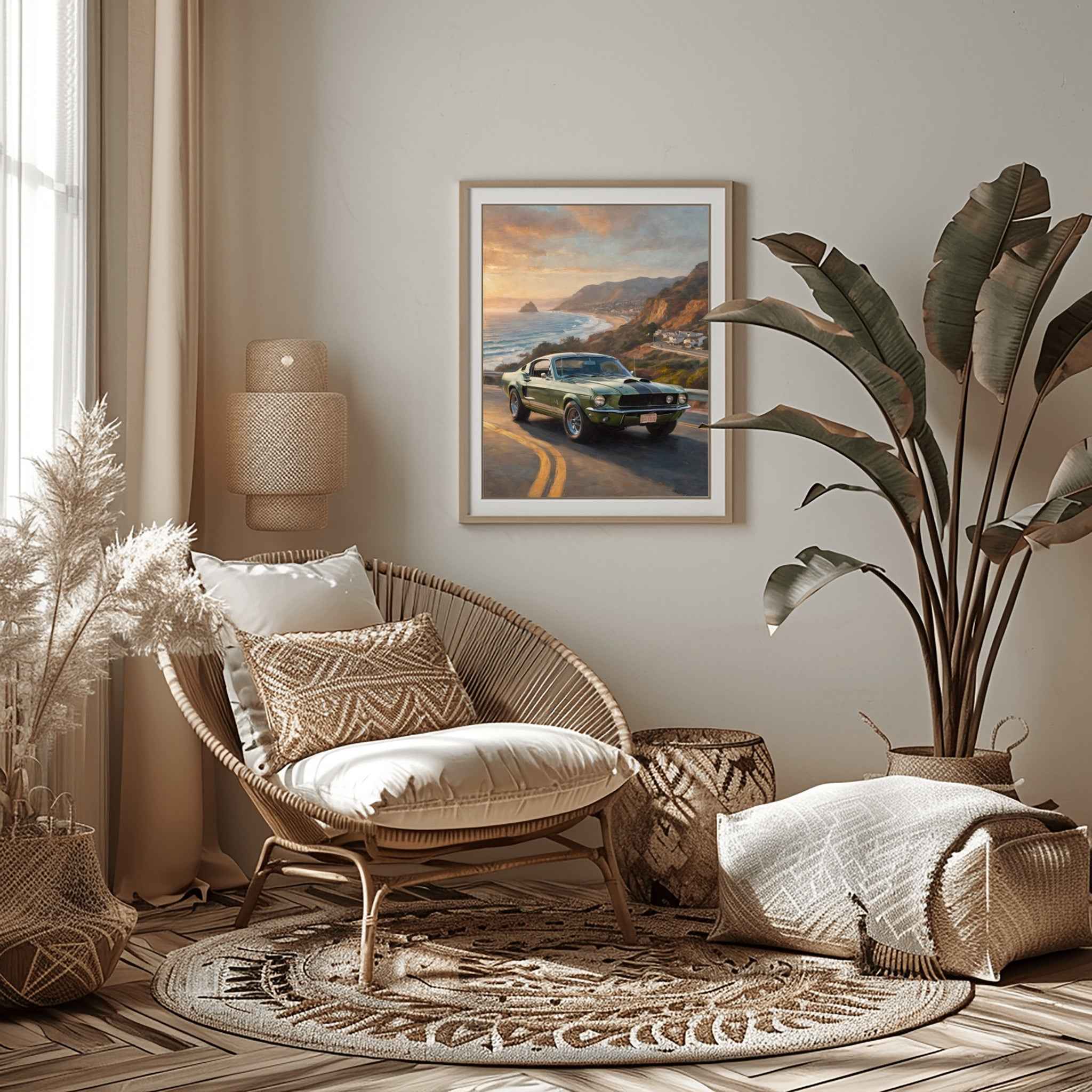 1968 Shelby Muscle Icon - Malibu Edition | Poster Canvas - AquilVision