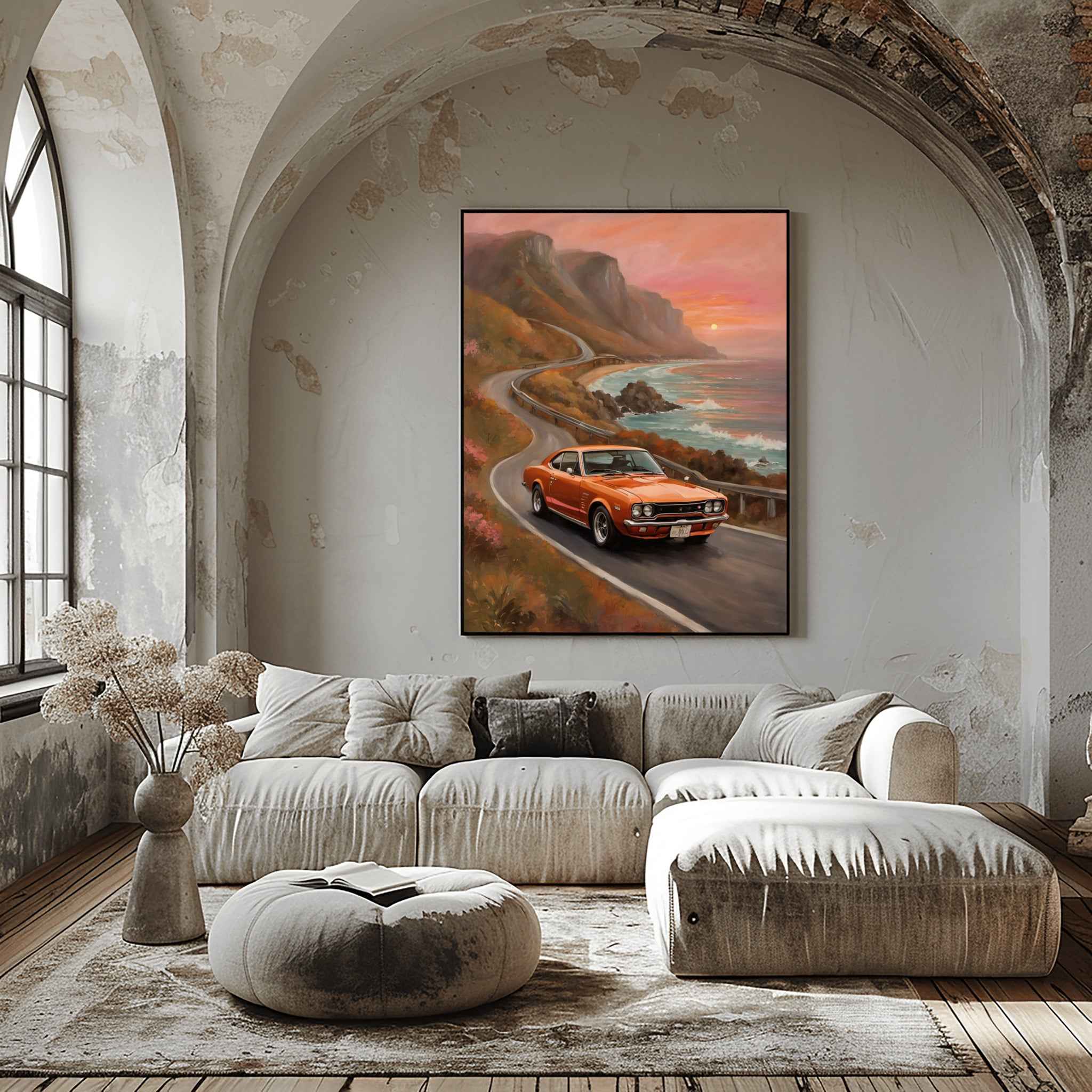 1971 Hakosuka GTR Legend - Beach Edition | Poster Canvas - AquilVision