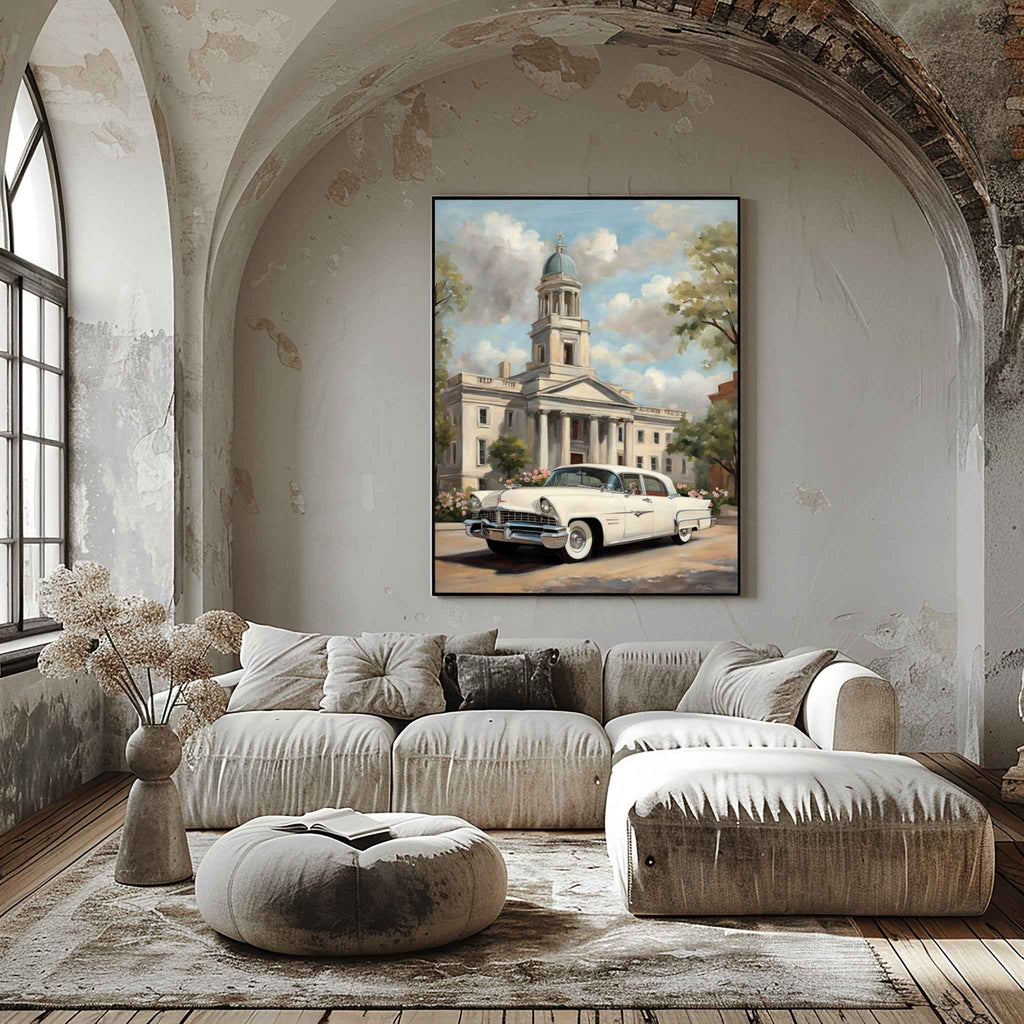 1956 American Formal Luxury Sedan - Town Edition | Poster Canvas - AquilVision