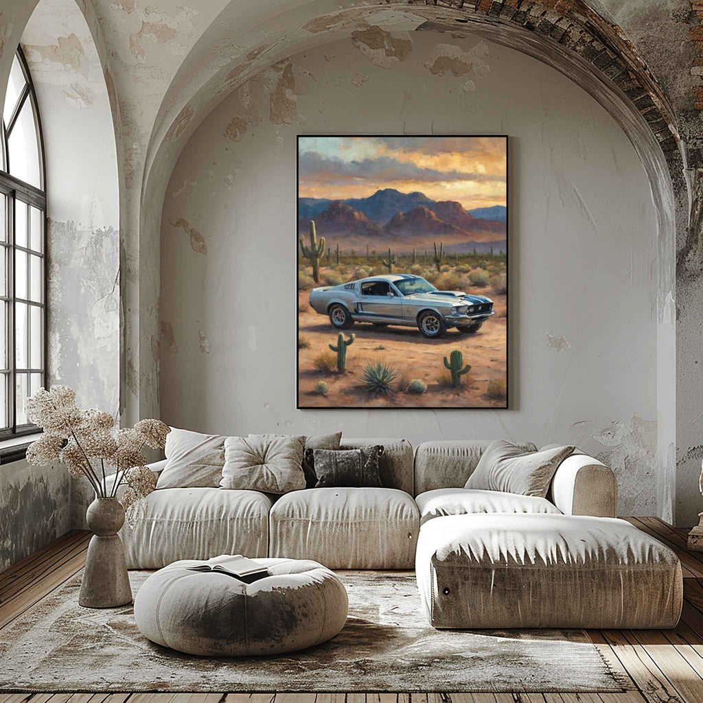 1968 Shelby Muscle Icon - Desert Edition | Poster Canvas - AquilVision