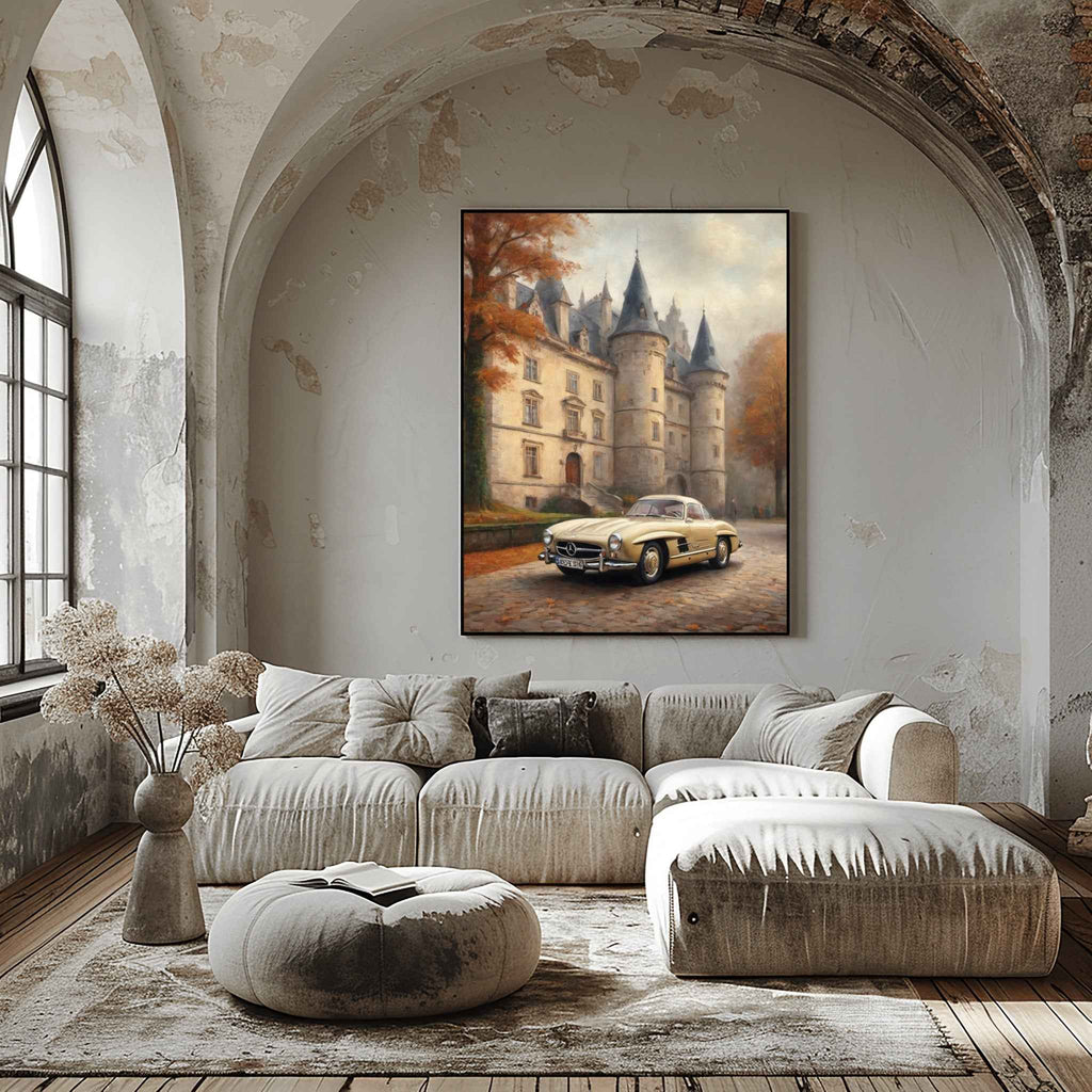 1955 German Gullwing Icon - Castle Edition | Poster Canvas - AquilVision
