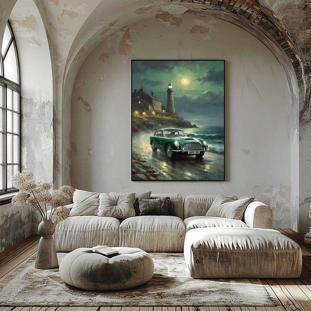 1964 British GT Elegance - Lighthouse Edition | Poster Canvas - AquilVision